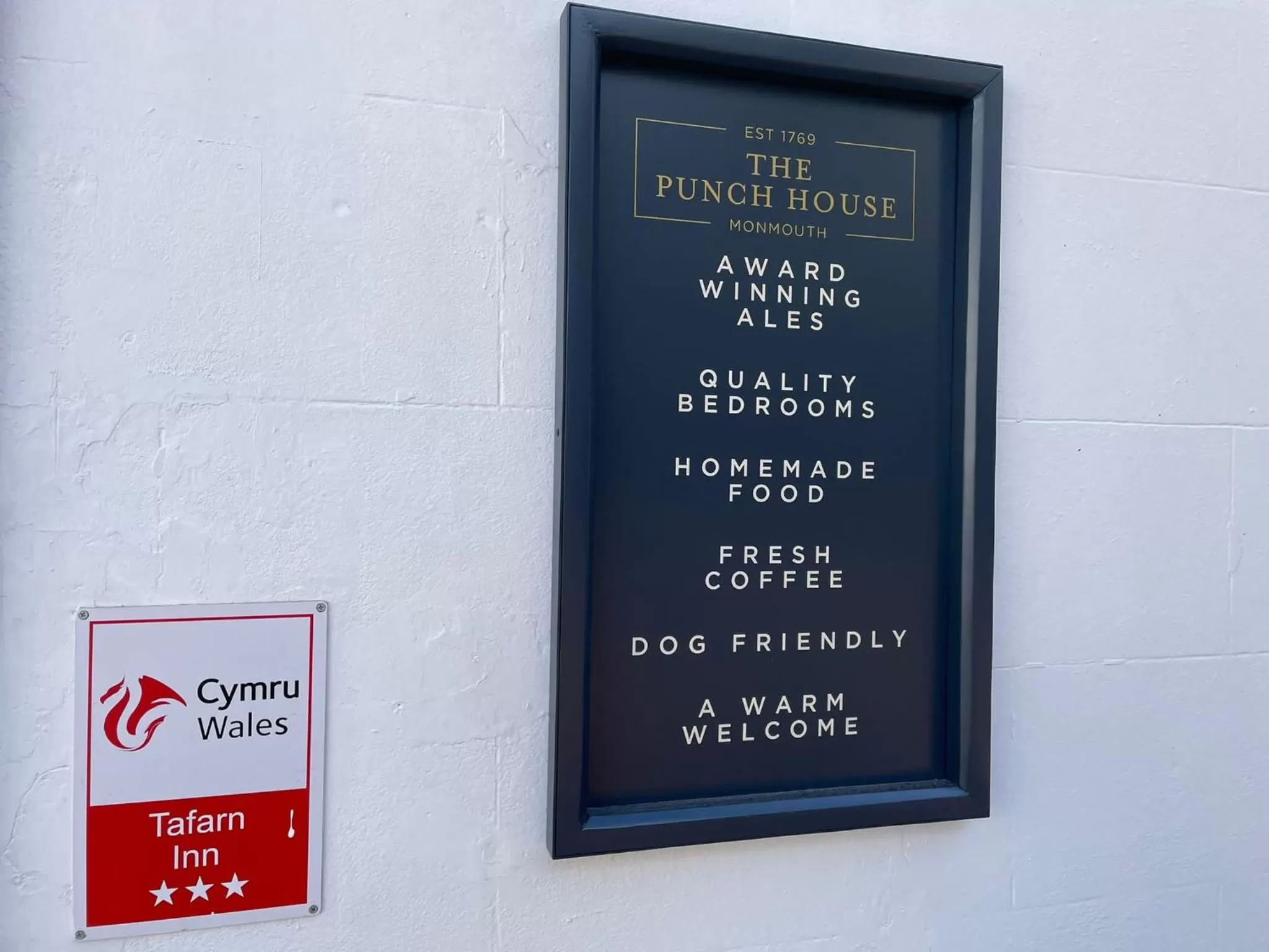 Logo/Certificate/Sign in Punch House Monmouth
