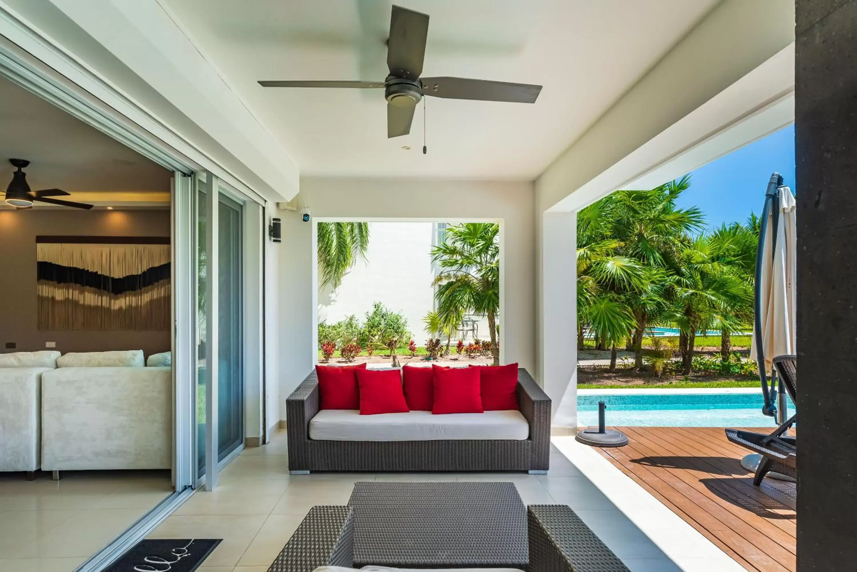 Seating Area in Mareazul Beach Front Condos At playa del Carmen