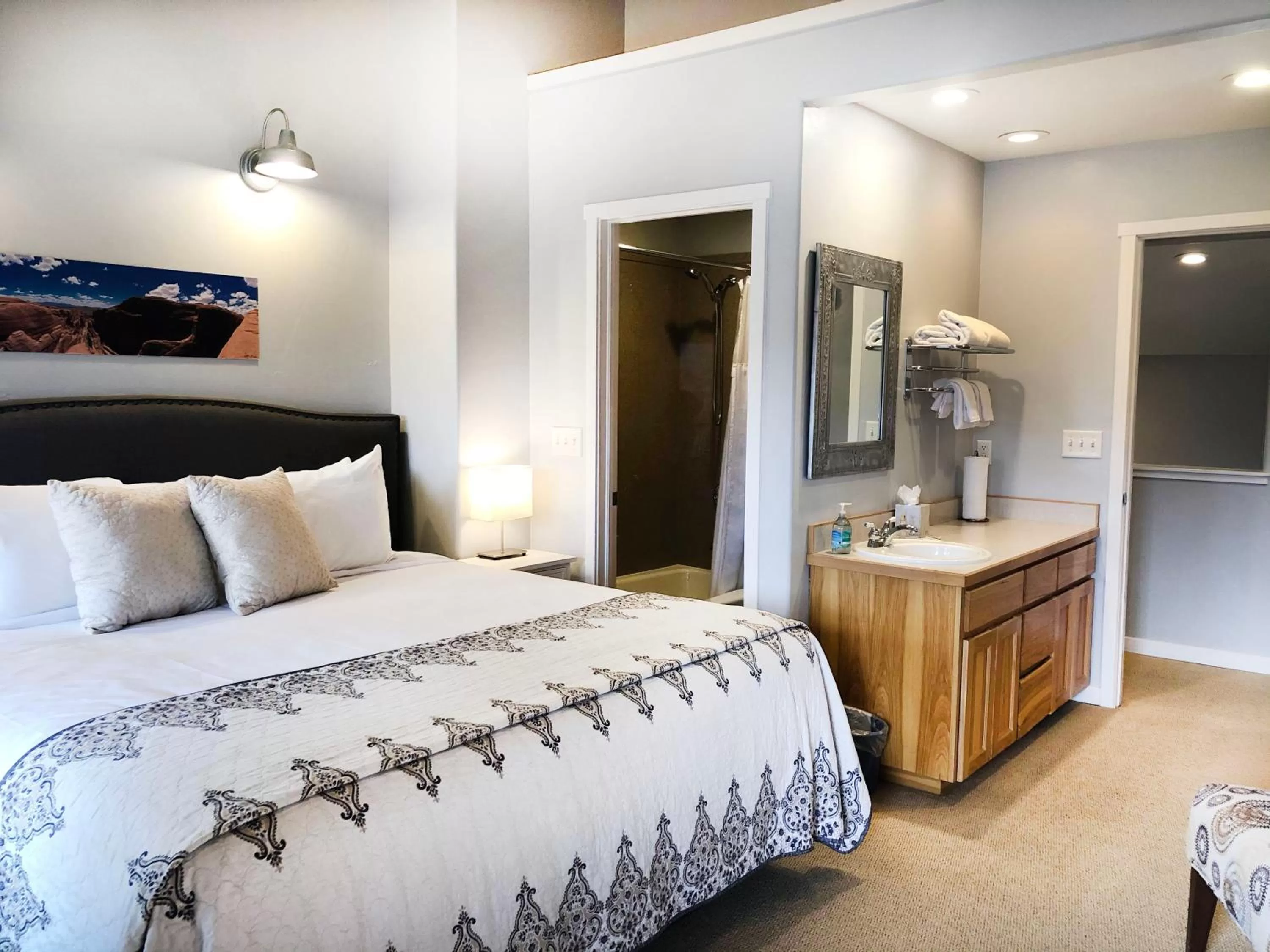 Bed in Moab Springs Ranch