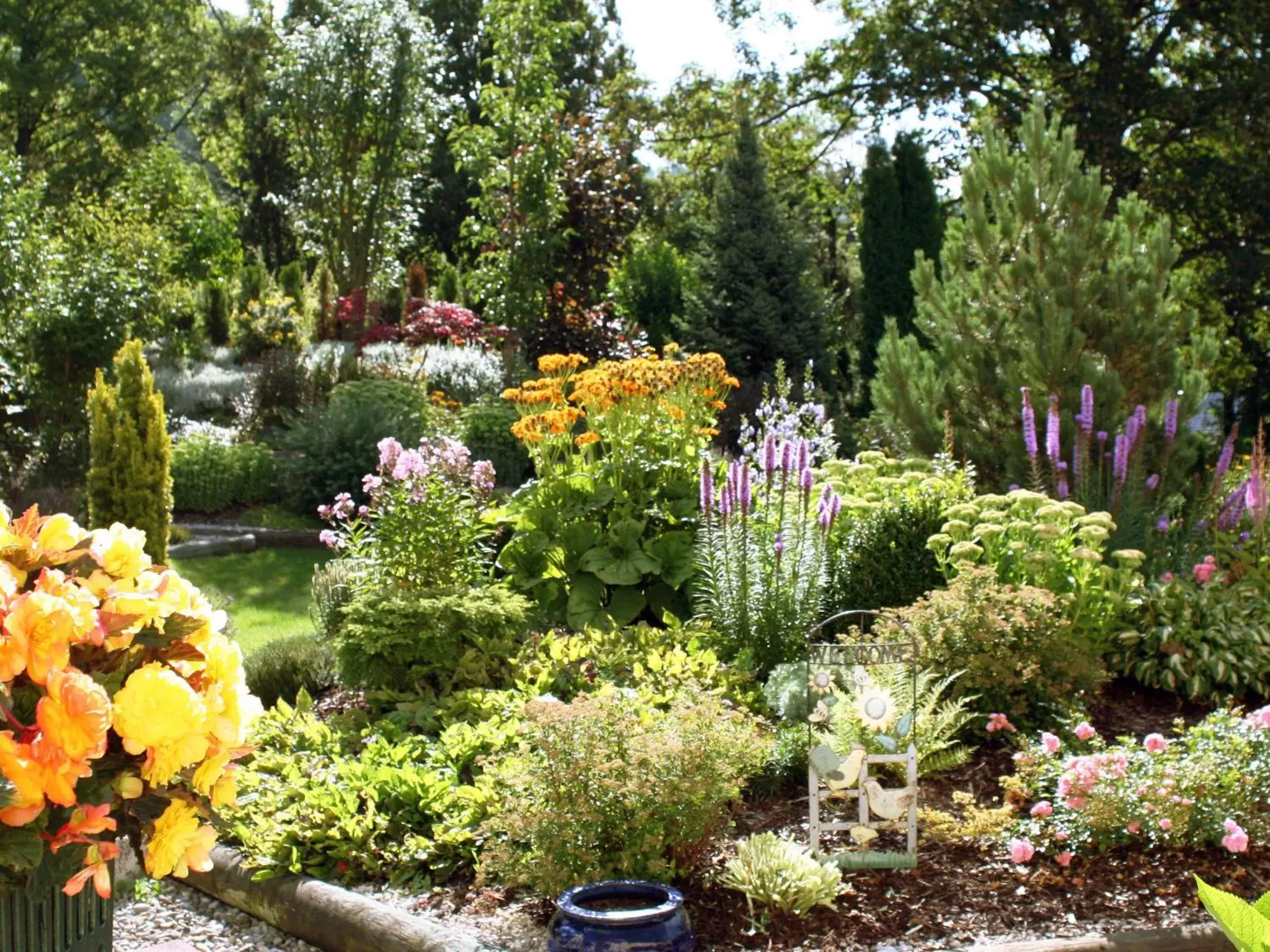 Garden in Hotel Garni in der Breite