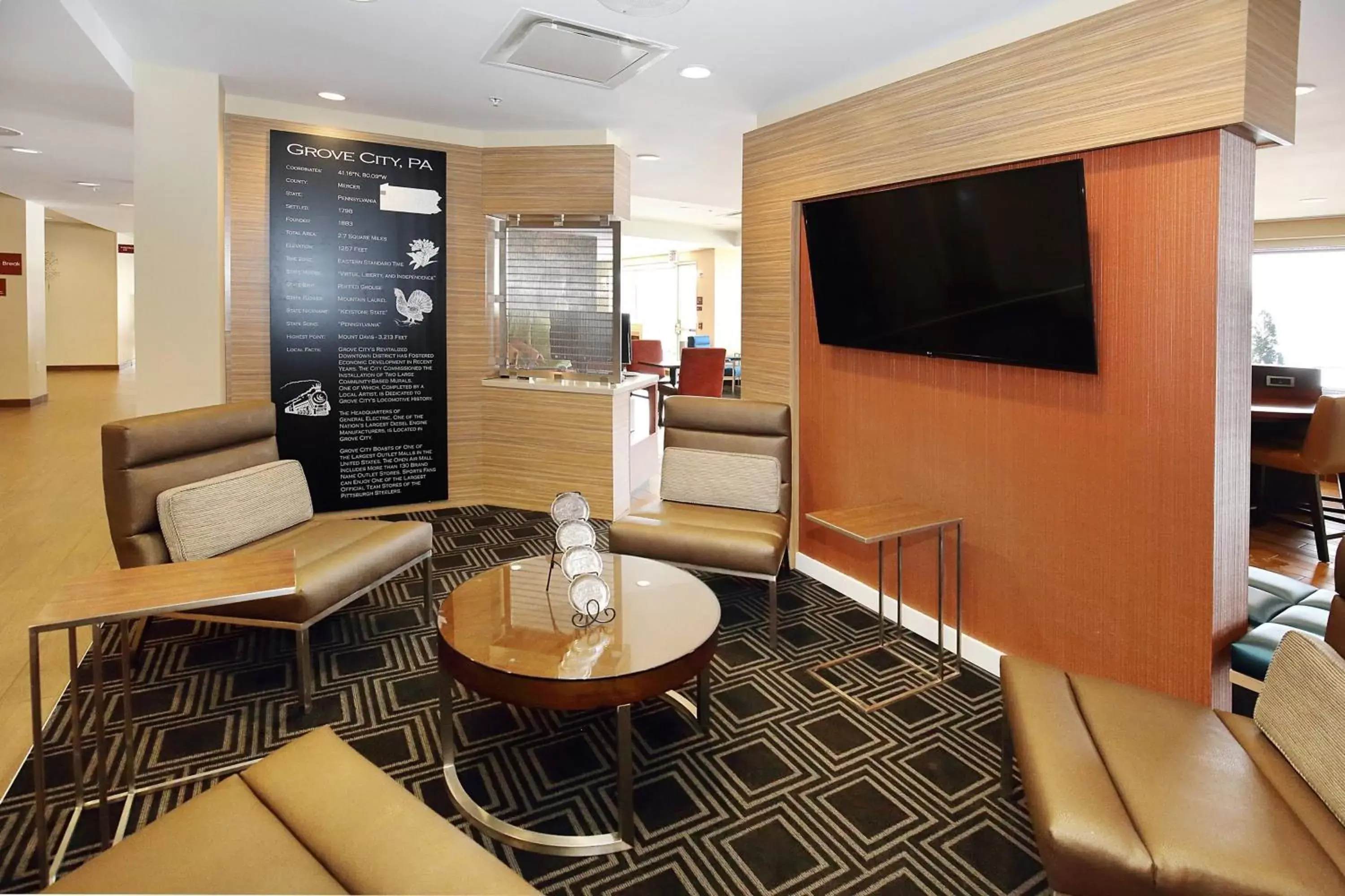 Lobby or reception, Seating Area in TownePlace Suites by Marriott Grove City Mercer/Outlets