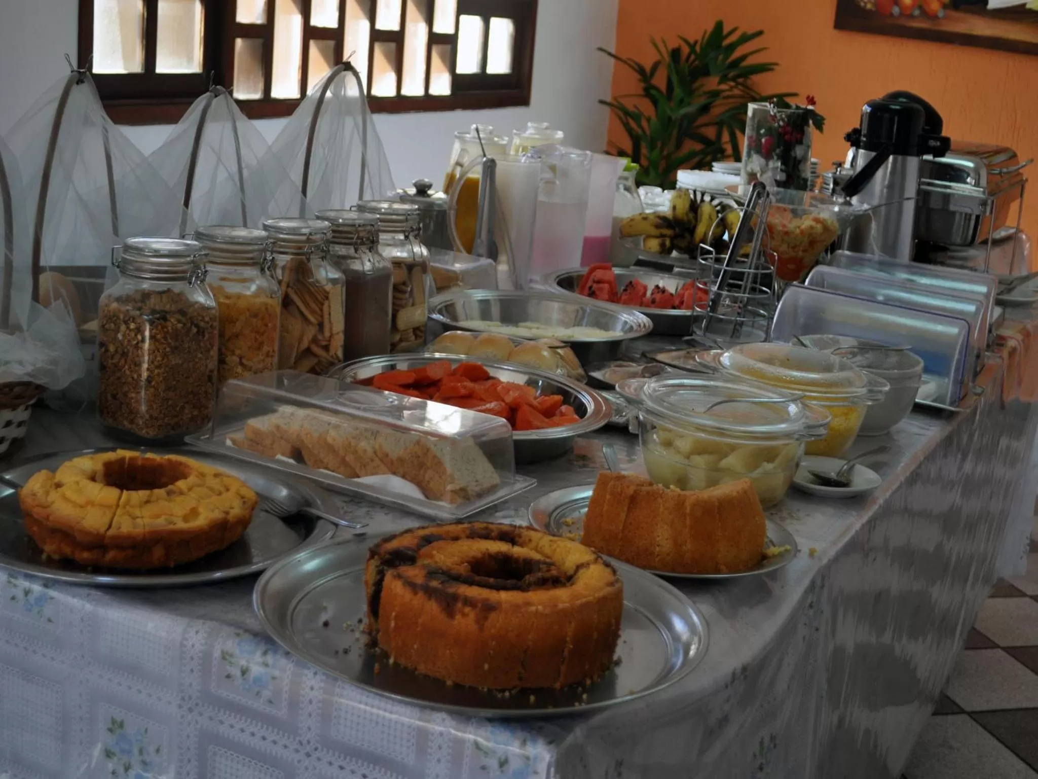 Buffet breakfast in Hotel Enseada de Ponta Negra