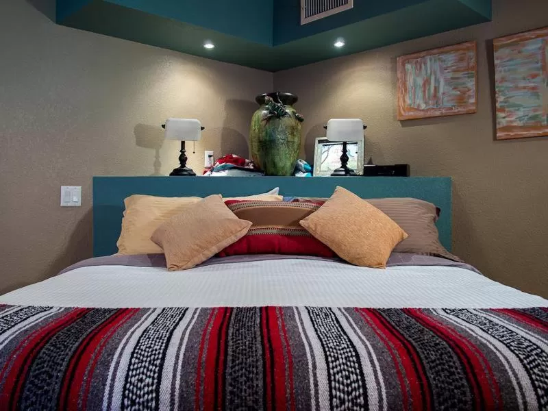 Bed in Cozy Cactus Resort sorta-kinda