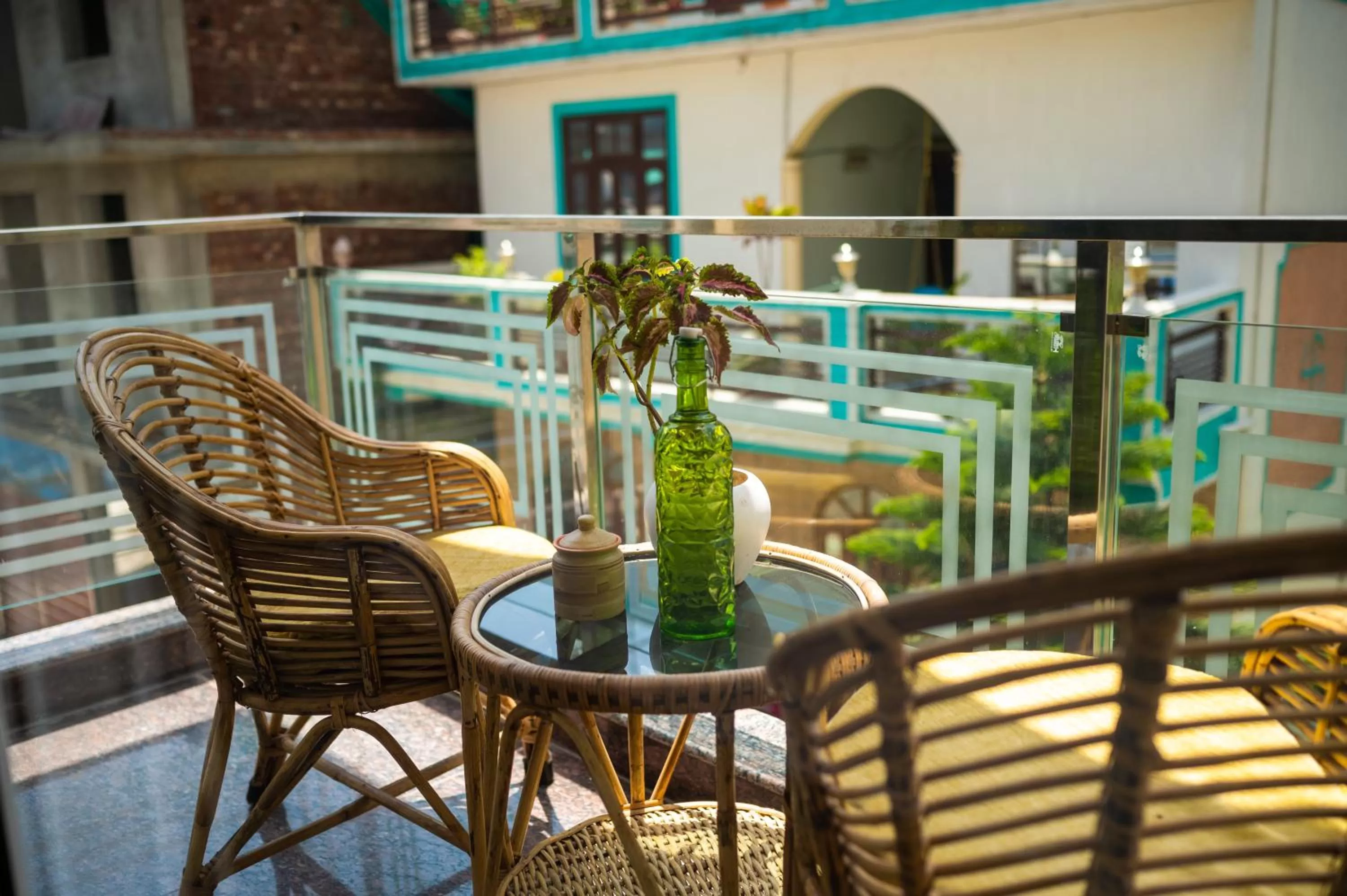 Patio in Hotel The Moksham