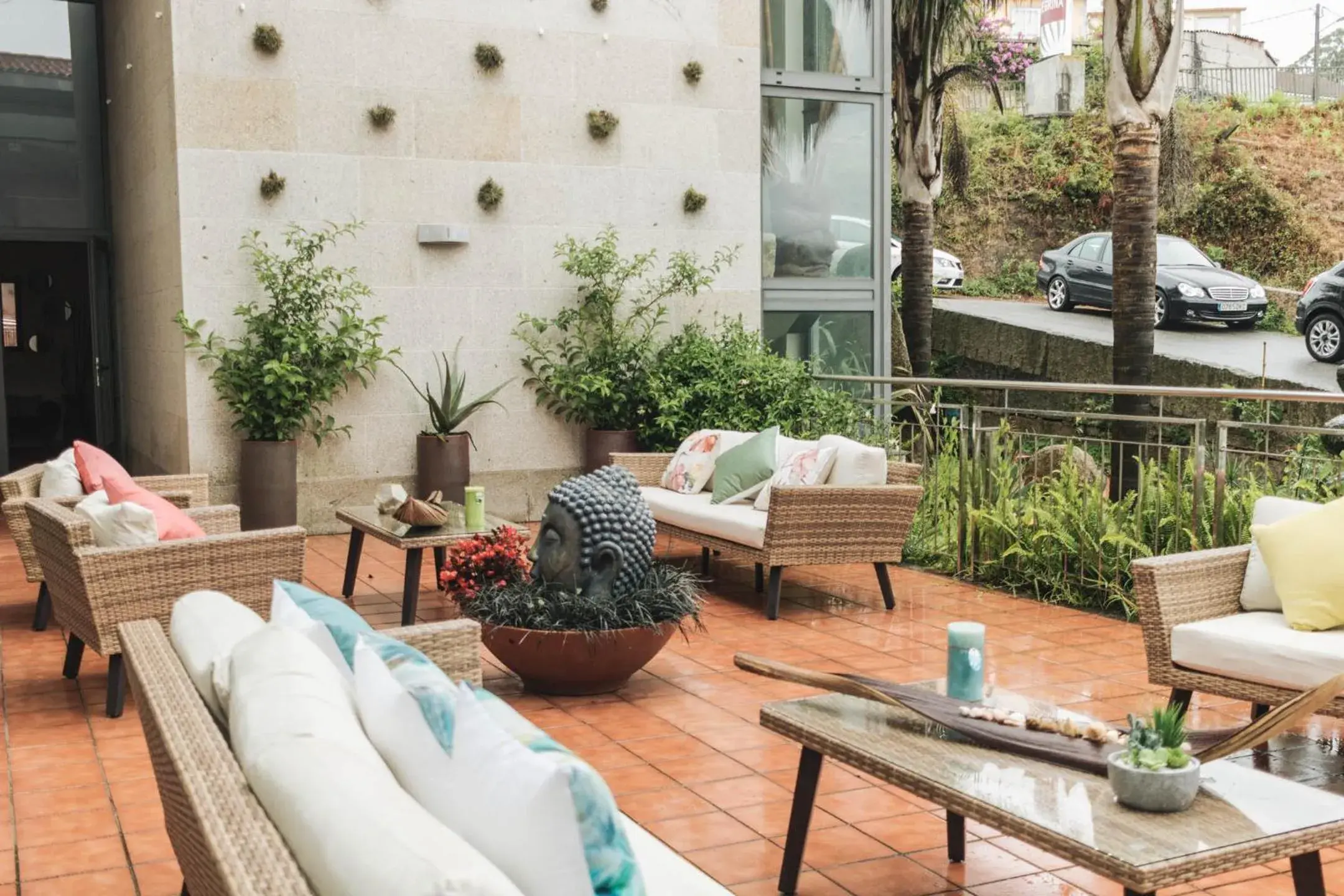 Patio in Hotel Peregrina