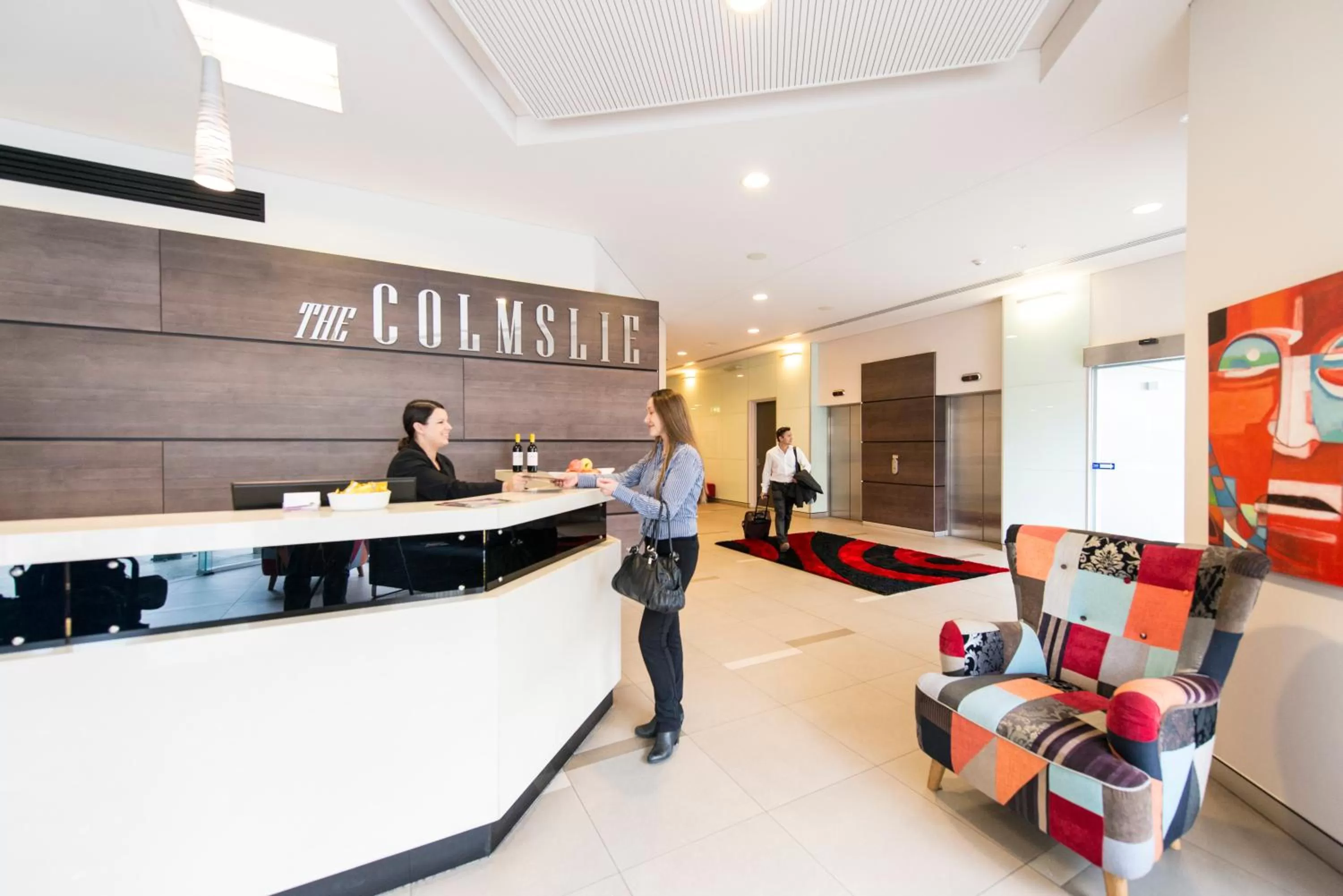 Lobby or reception in The Colmslie Hotel