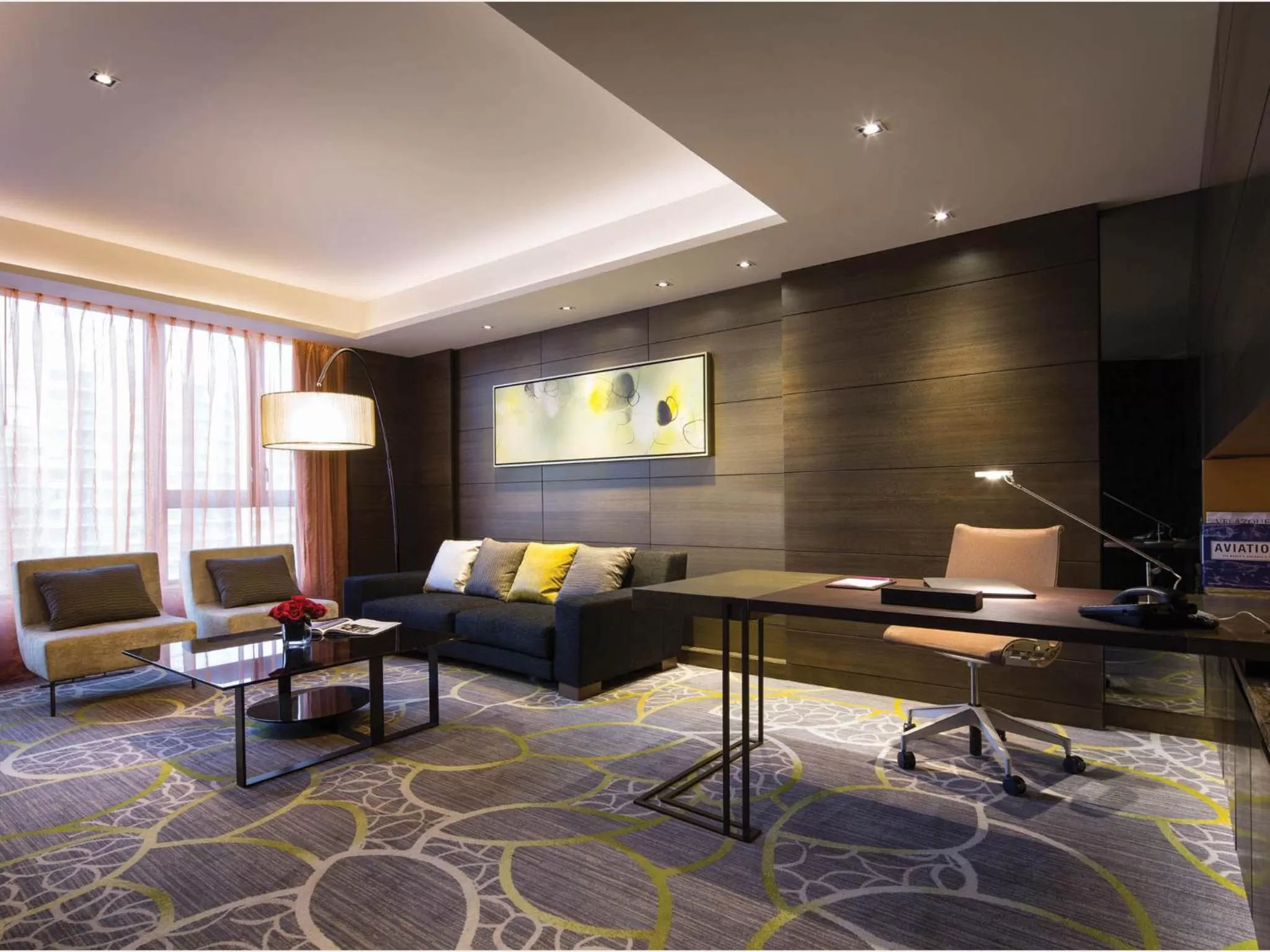 Living room in Crowne Plaza Hong Kong Kowloon East by IHG