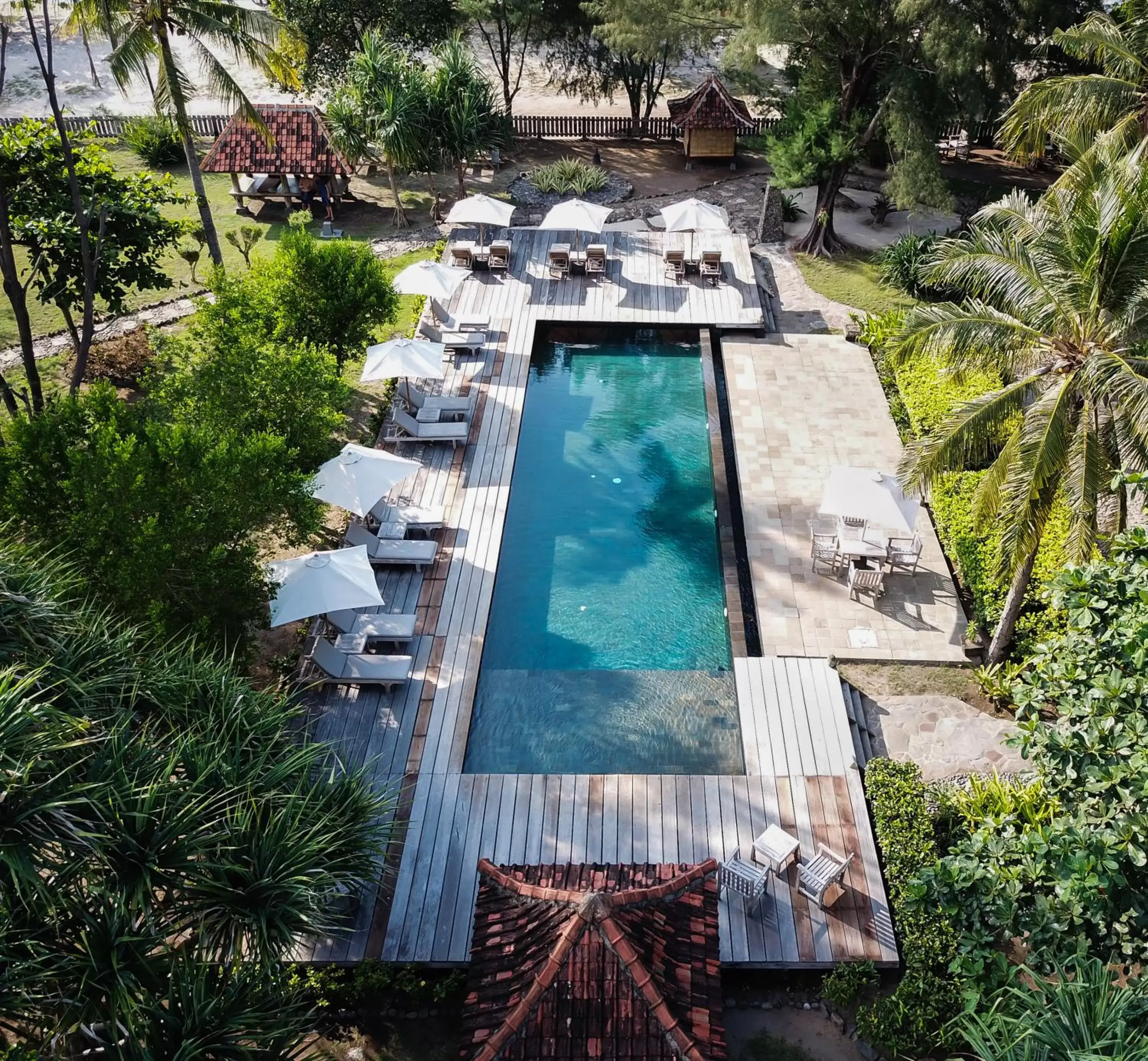 Bird's eye view, Pool View in Desa Dunia Beda Resort