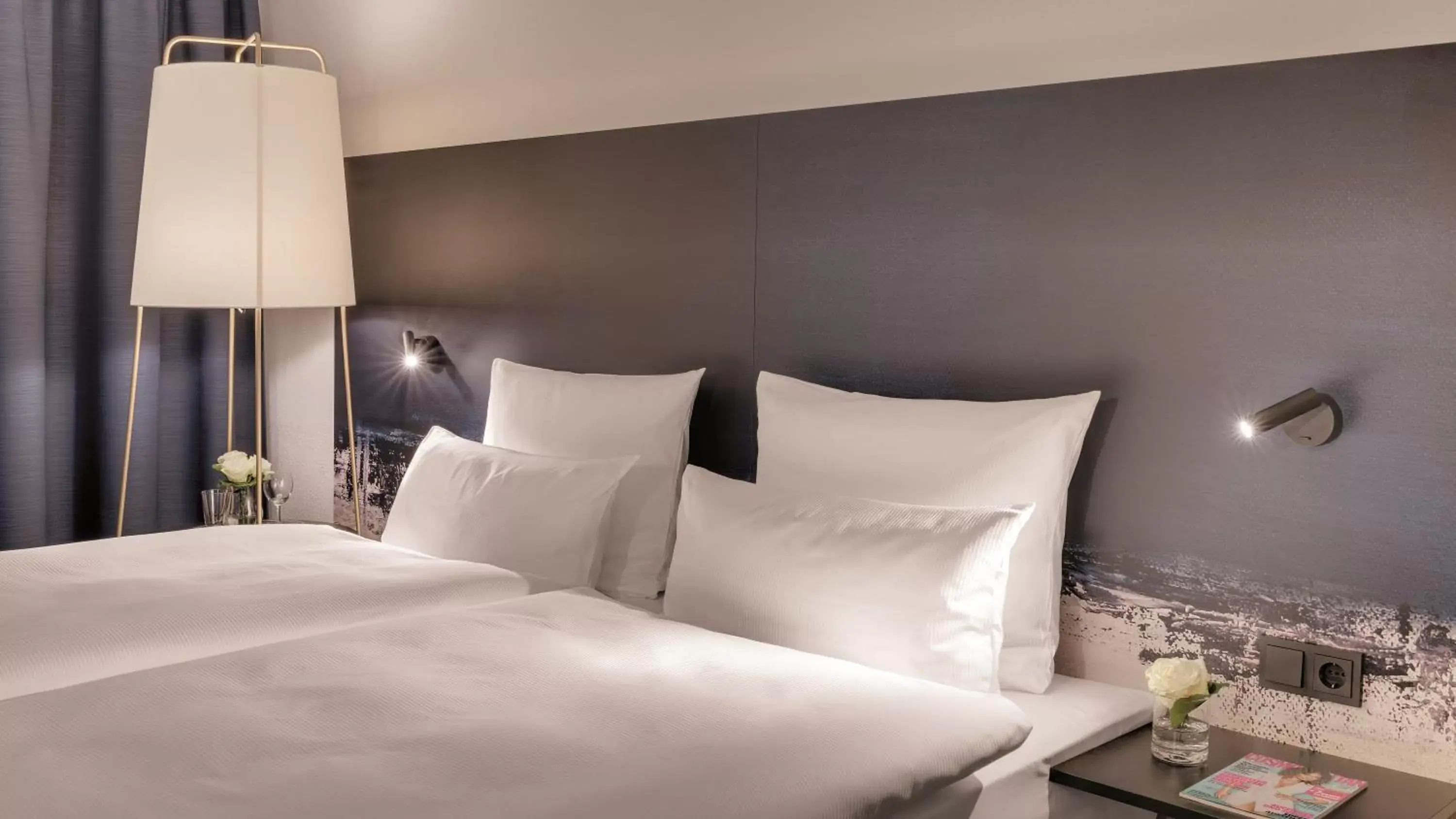 Bed in Hotel the YARD Bad Honnef Bed in Hotel the YARD Bad Honnef