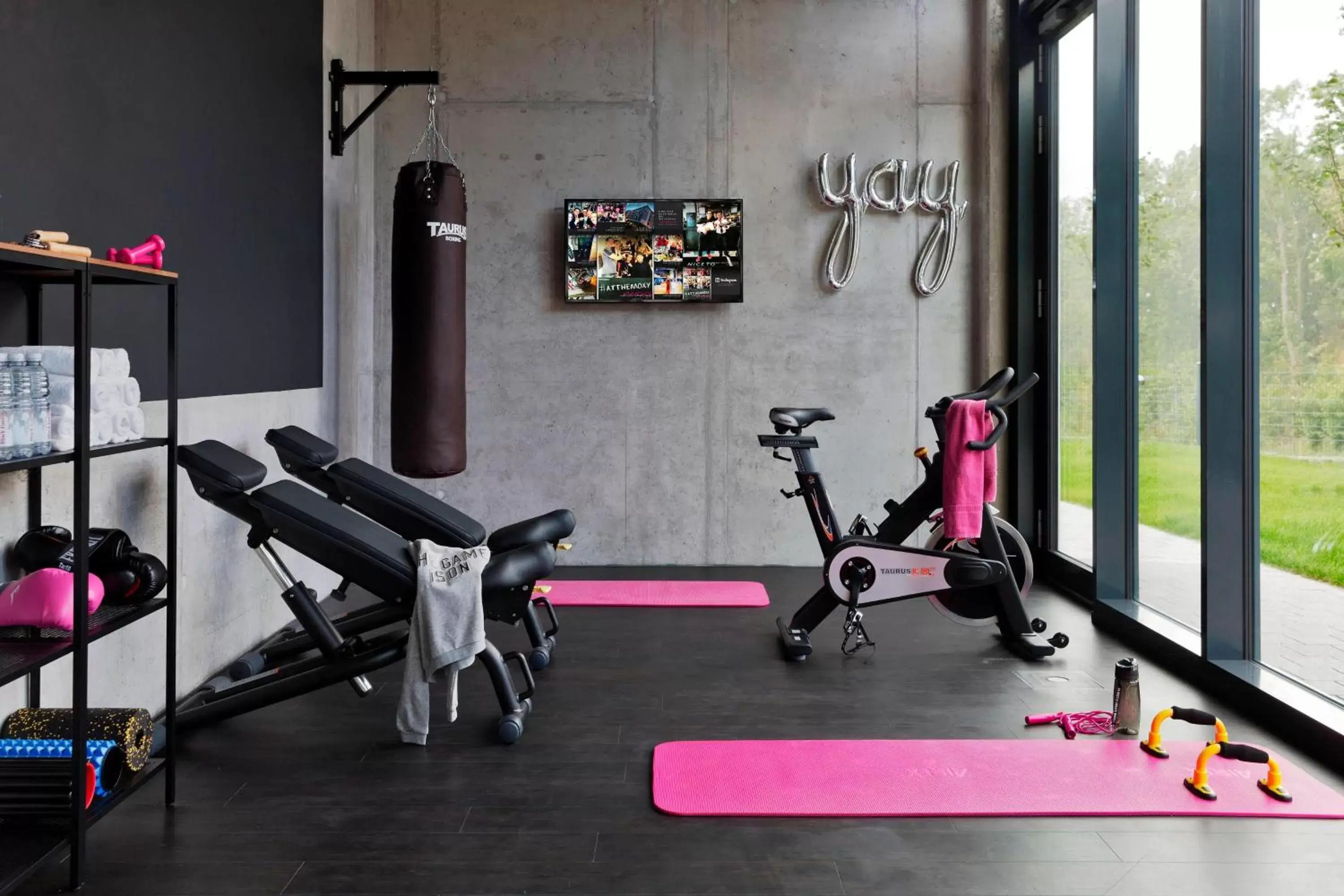 Fitness centre/facilities, Fitness Center/Facilities in Moxy by Marriott Stuttgart Airport/Messe