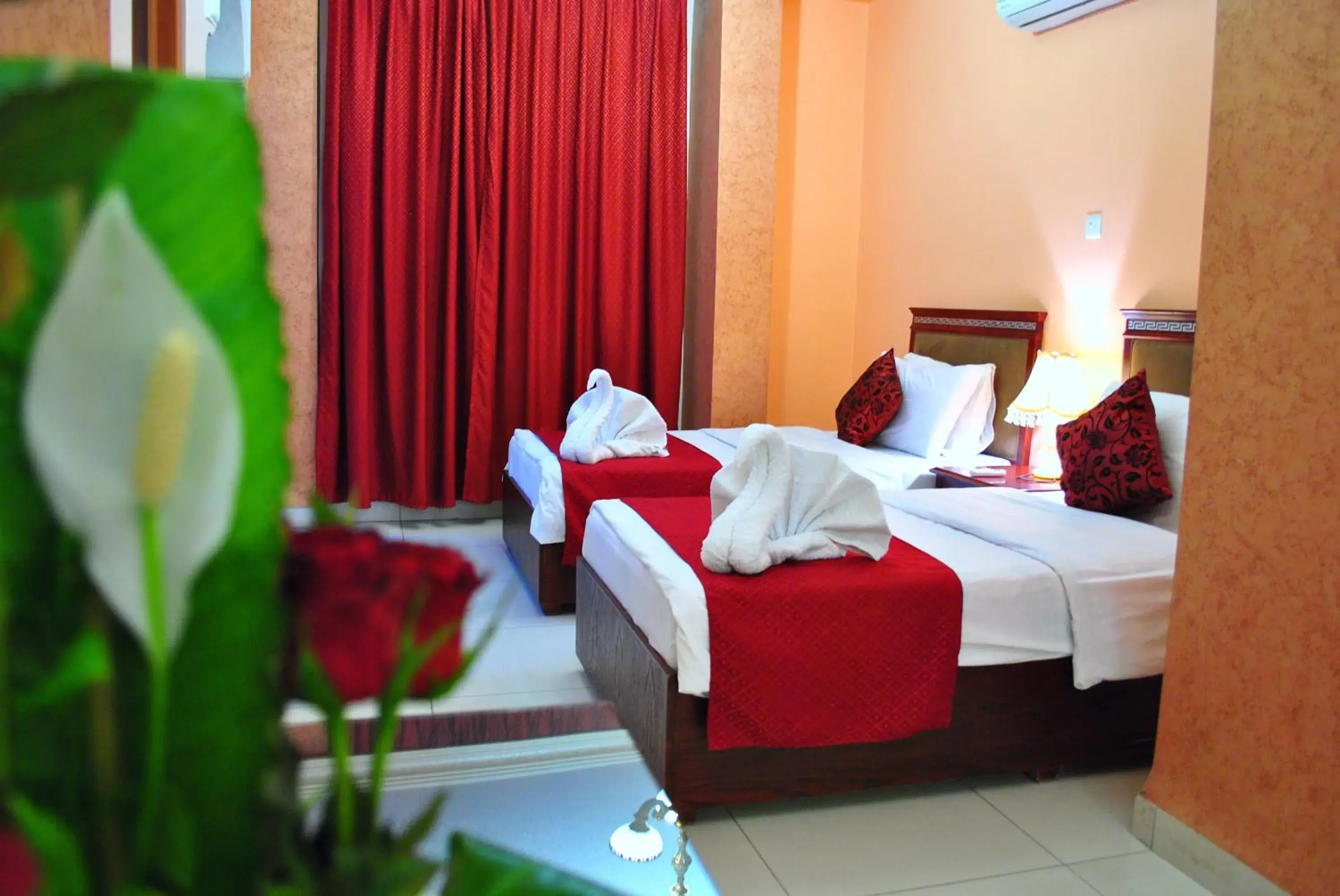 Bed in Al Qidra Hotel & Suites Aqaba