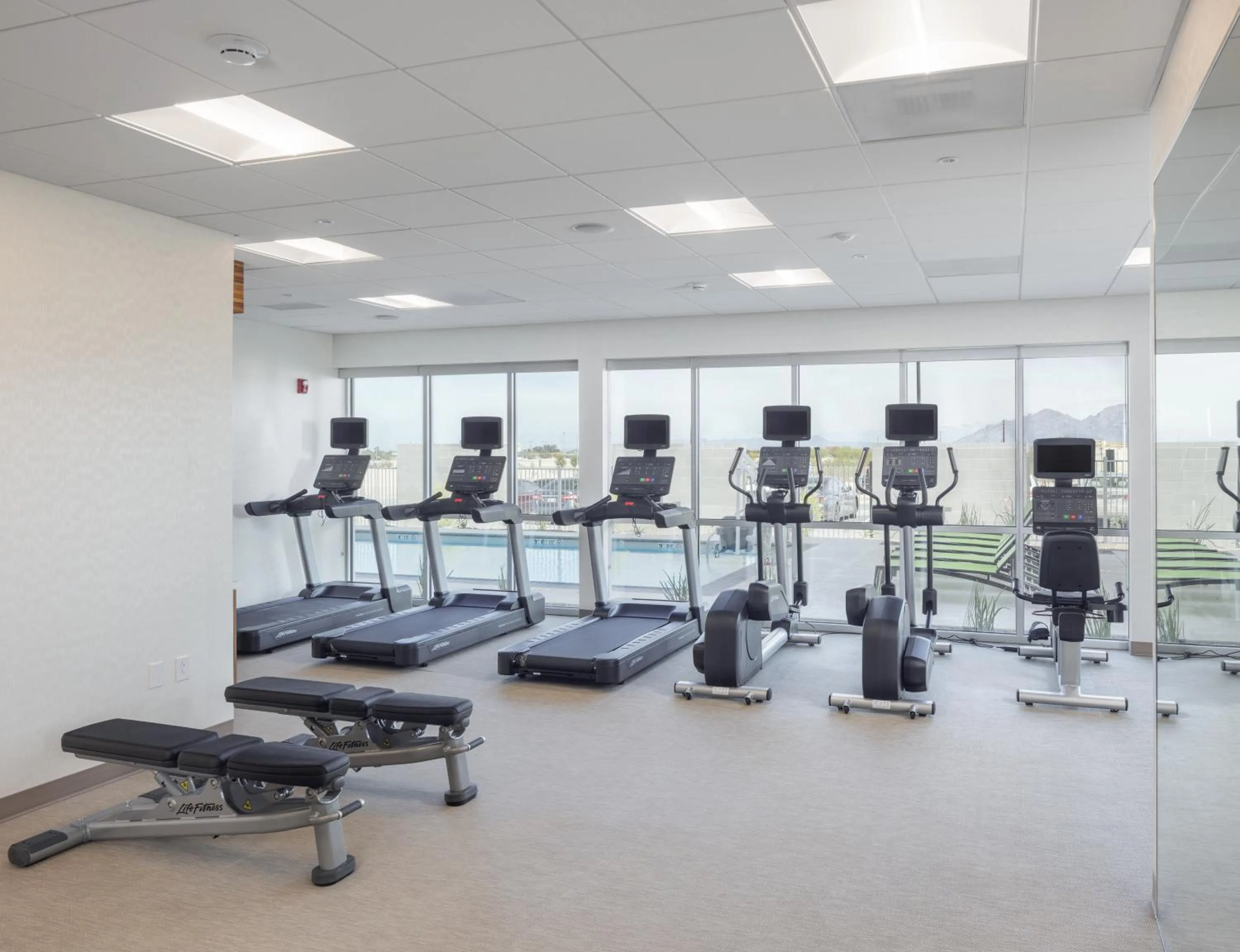 Fitness centre/facilities in SpringHill Suites by Marriott Tucson at The Bridges