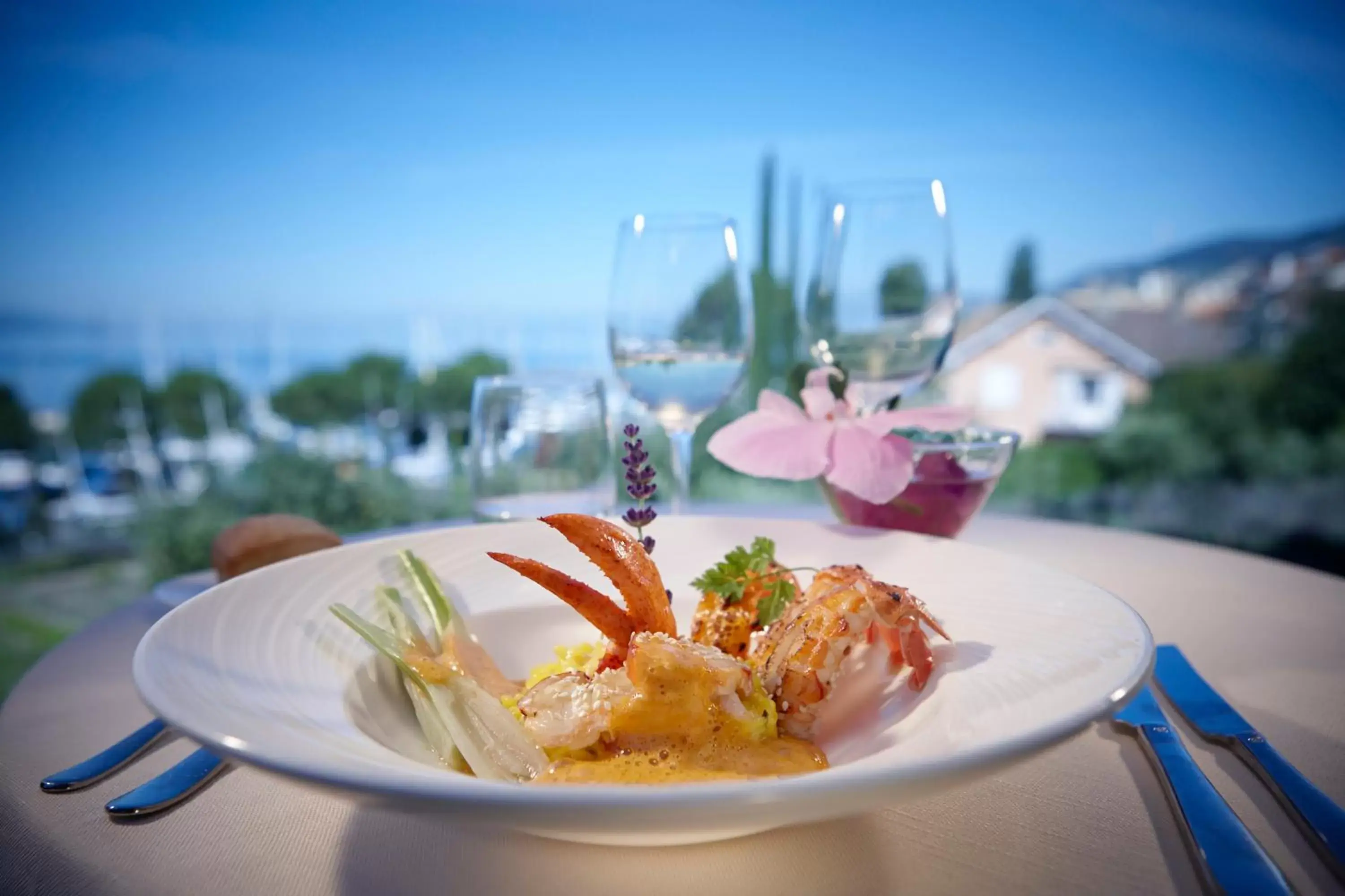 Food close-up, Sea View in Hôtel Bon Rivage