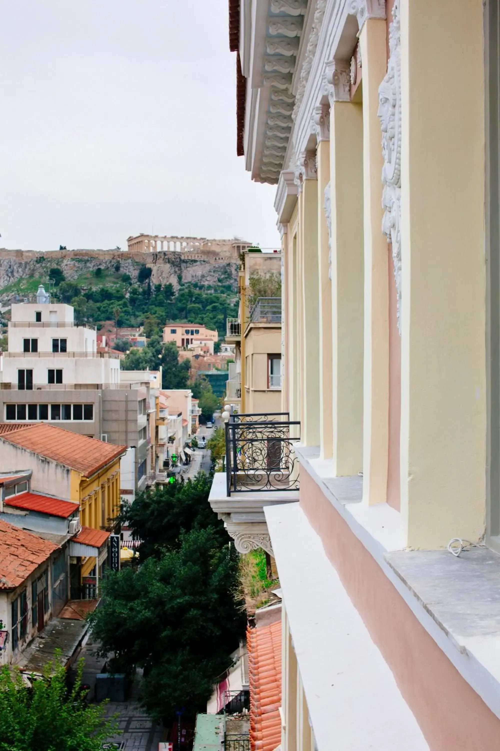 Balcony/Terrace in Emporikon Athens Hotel