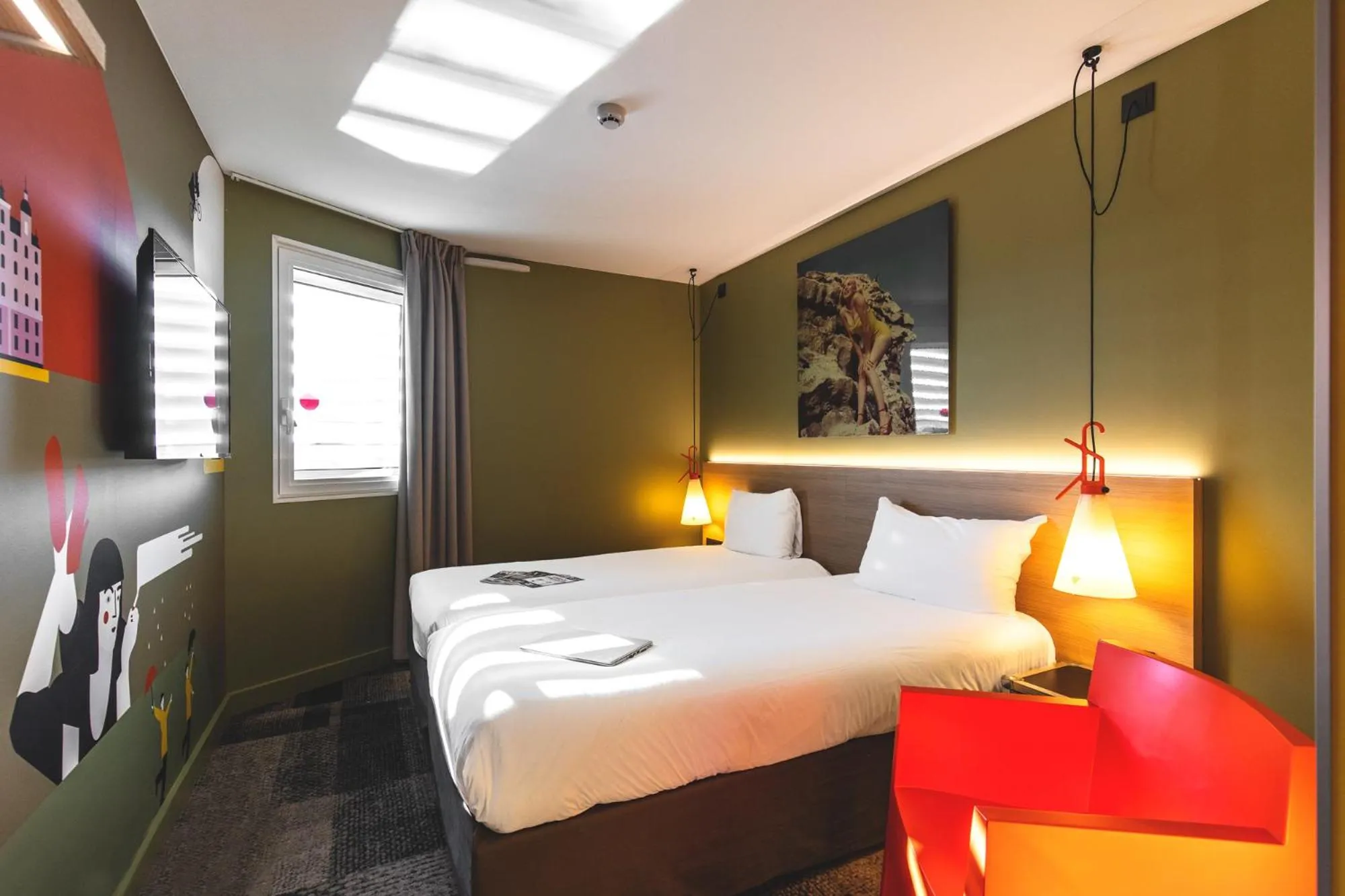 Bed in ibis Styles Lyon Centre Confluence