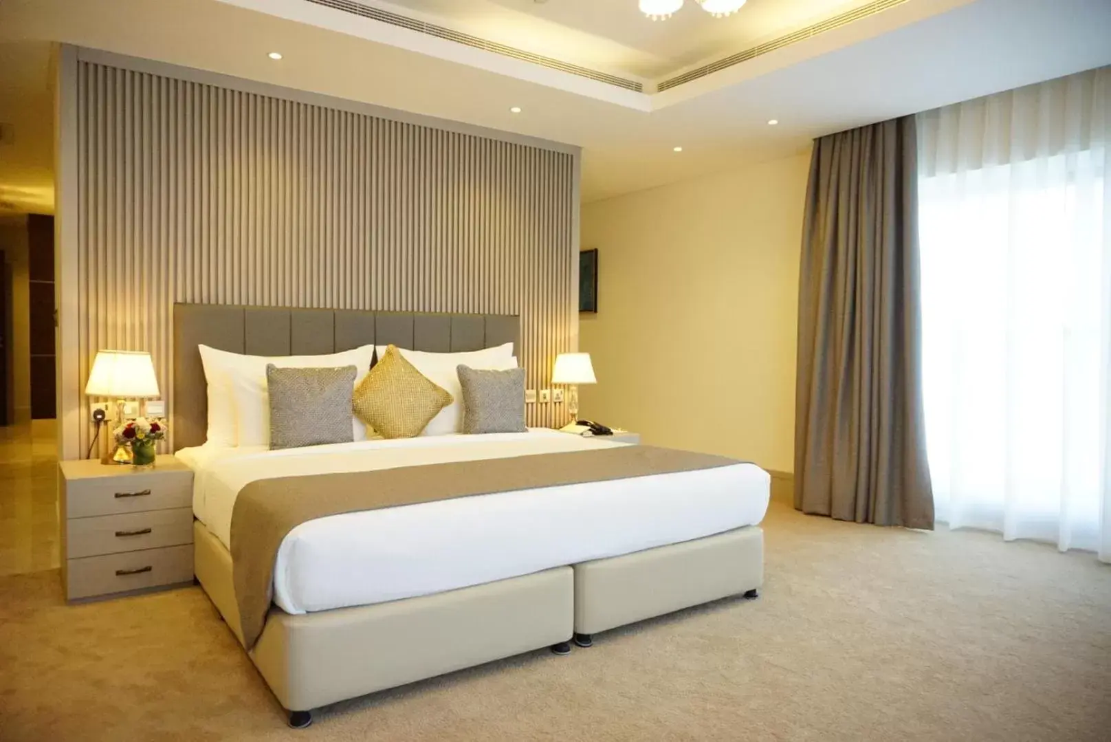 Bed in Al Bahar Hotel & Resort