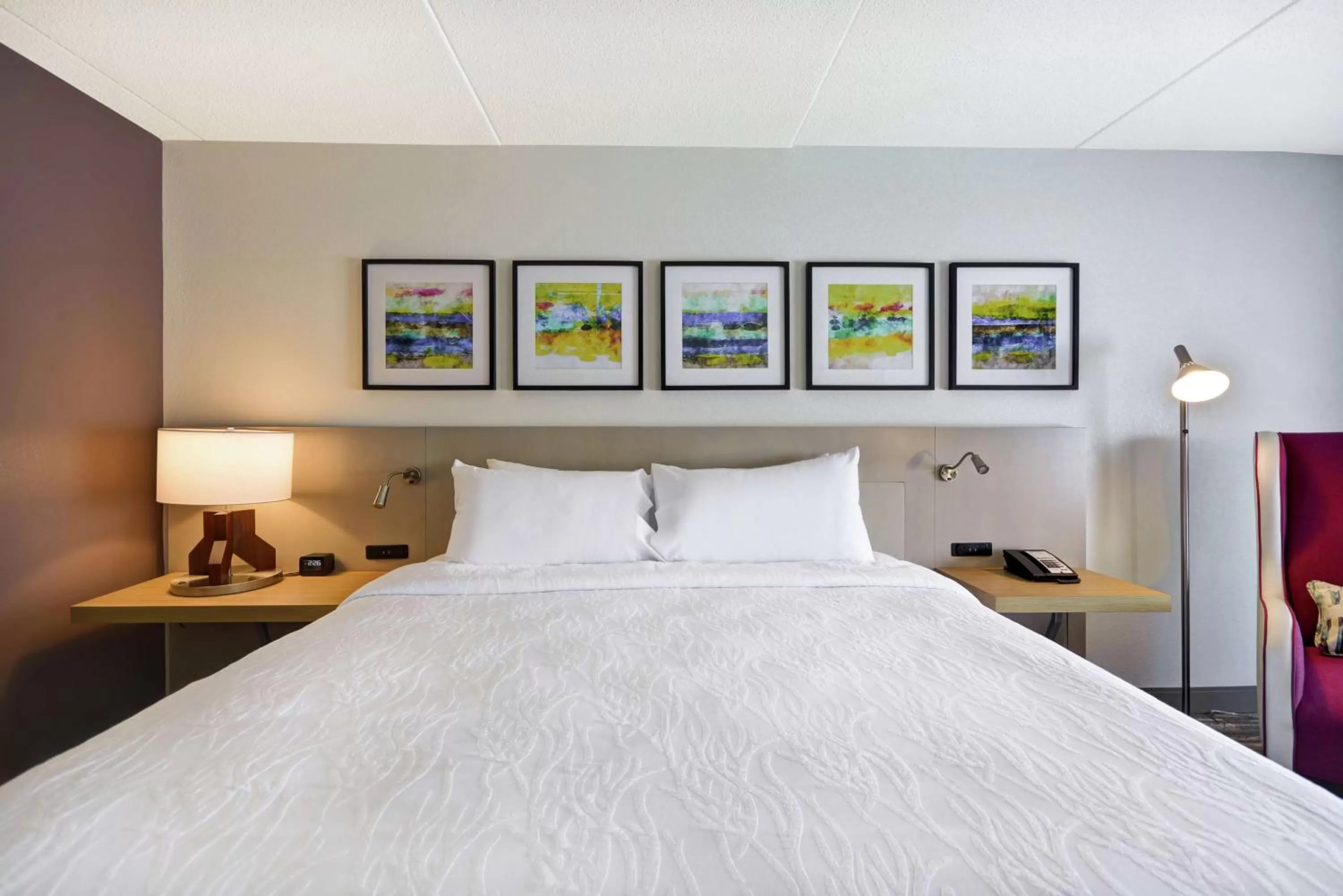 Living room, Bed in Hilton Garden Inn Panama City