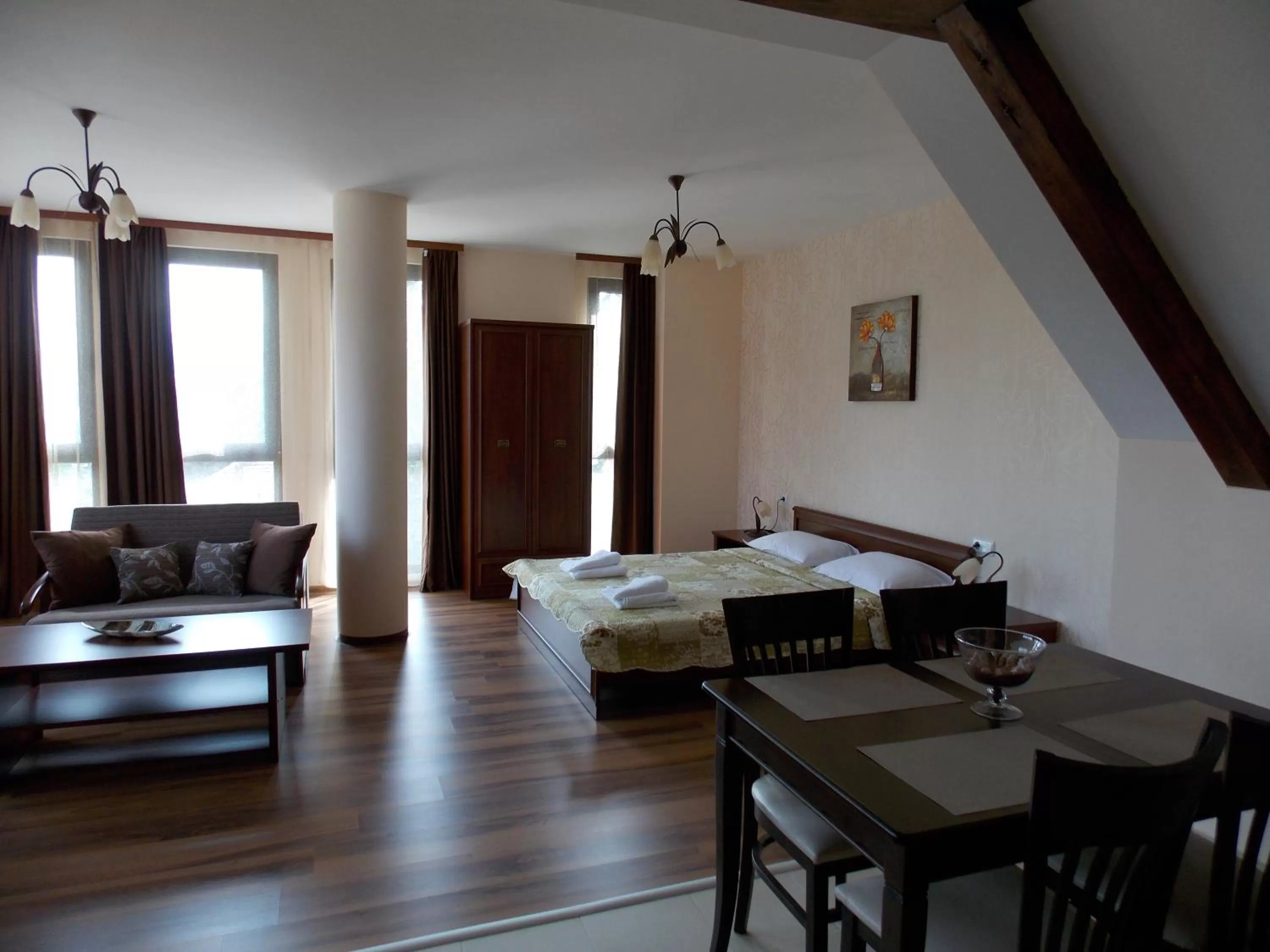 Bed in Apart Hotel Rosen