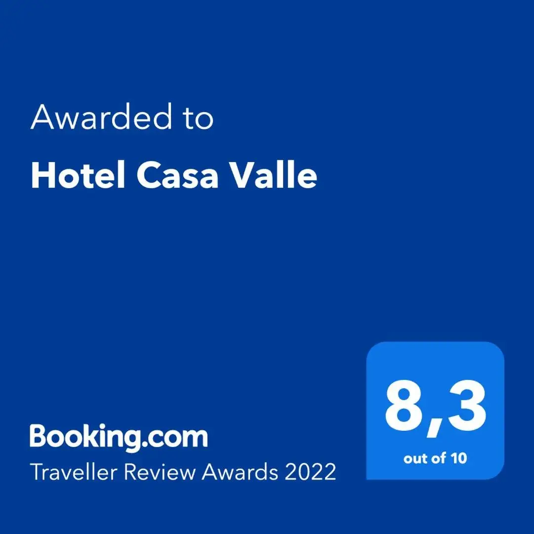 Logo/Certificate/Sign/Award in Hotel Casa Valle