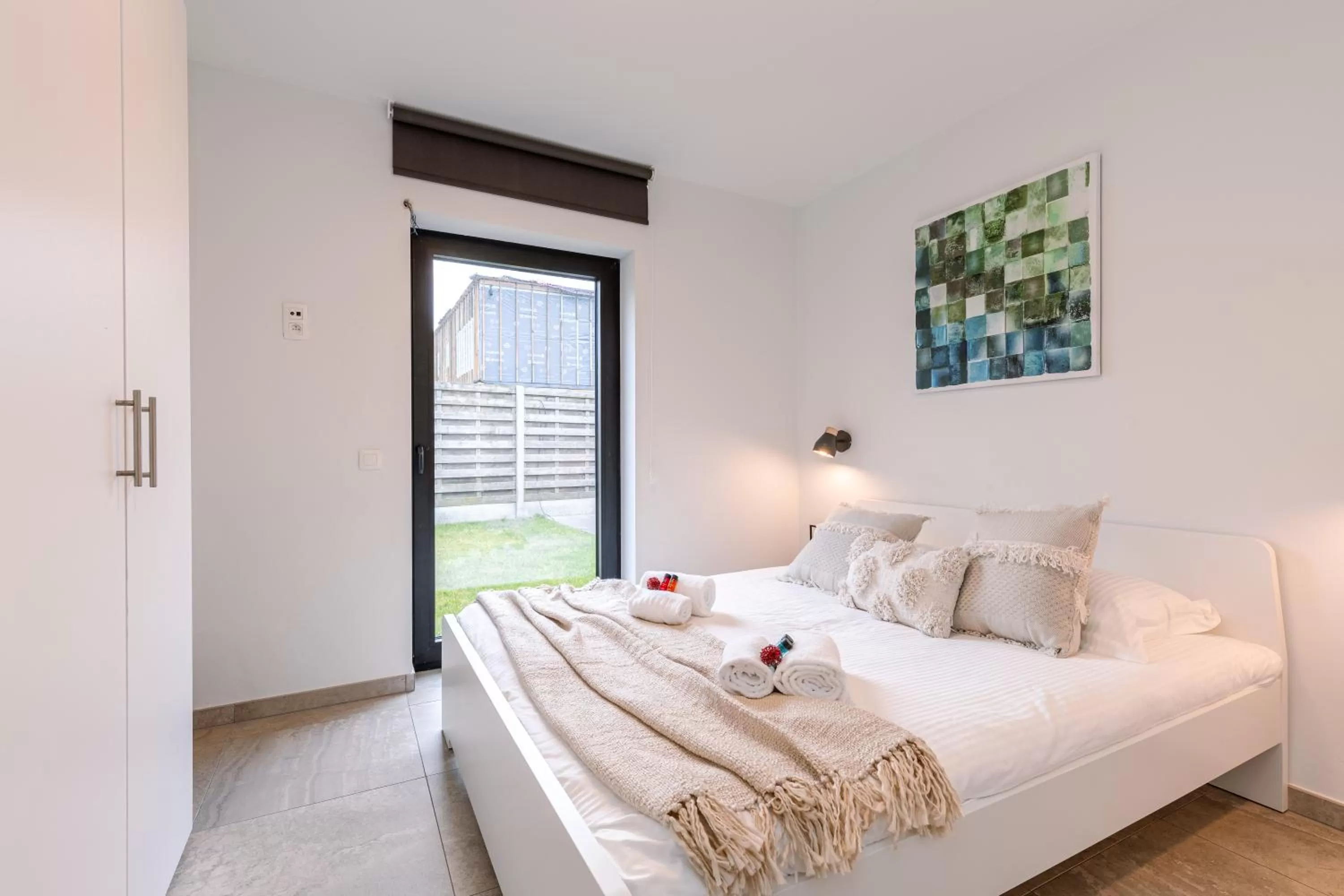 Bedroom, Bed in Whaaw Westende-bad