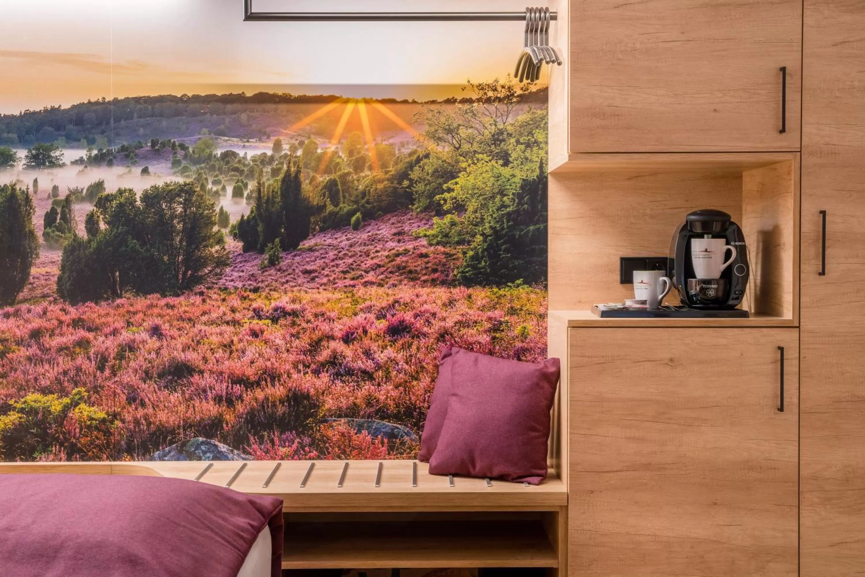 Coffee/tea facilities, Bed in Hotel Bockelmann