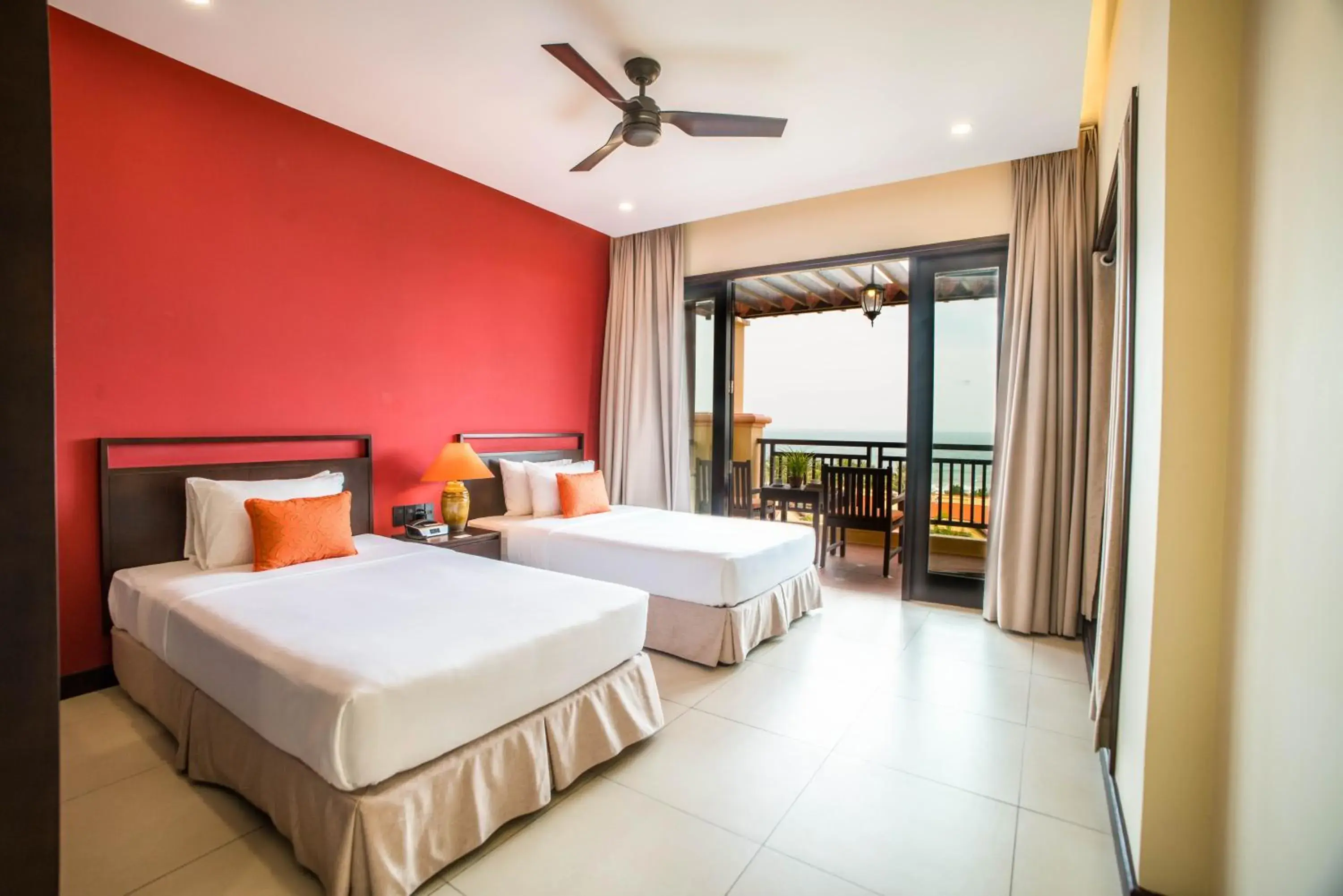 Bed in Pandanus Resort