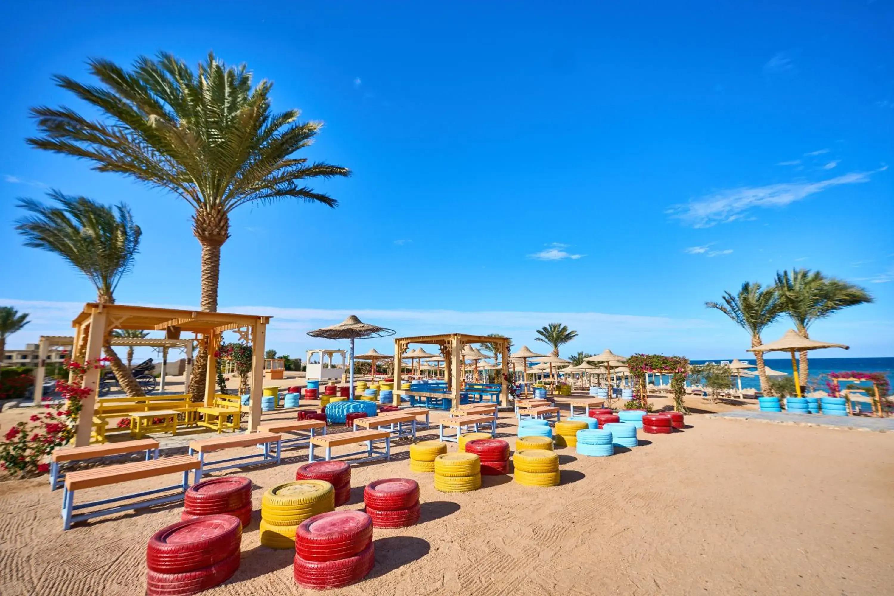 Beach in El Karma Beach Resort & Aqua Park - Hurghada