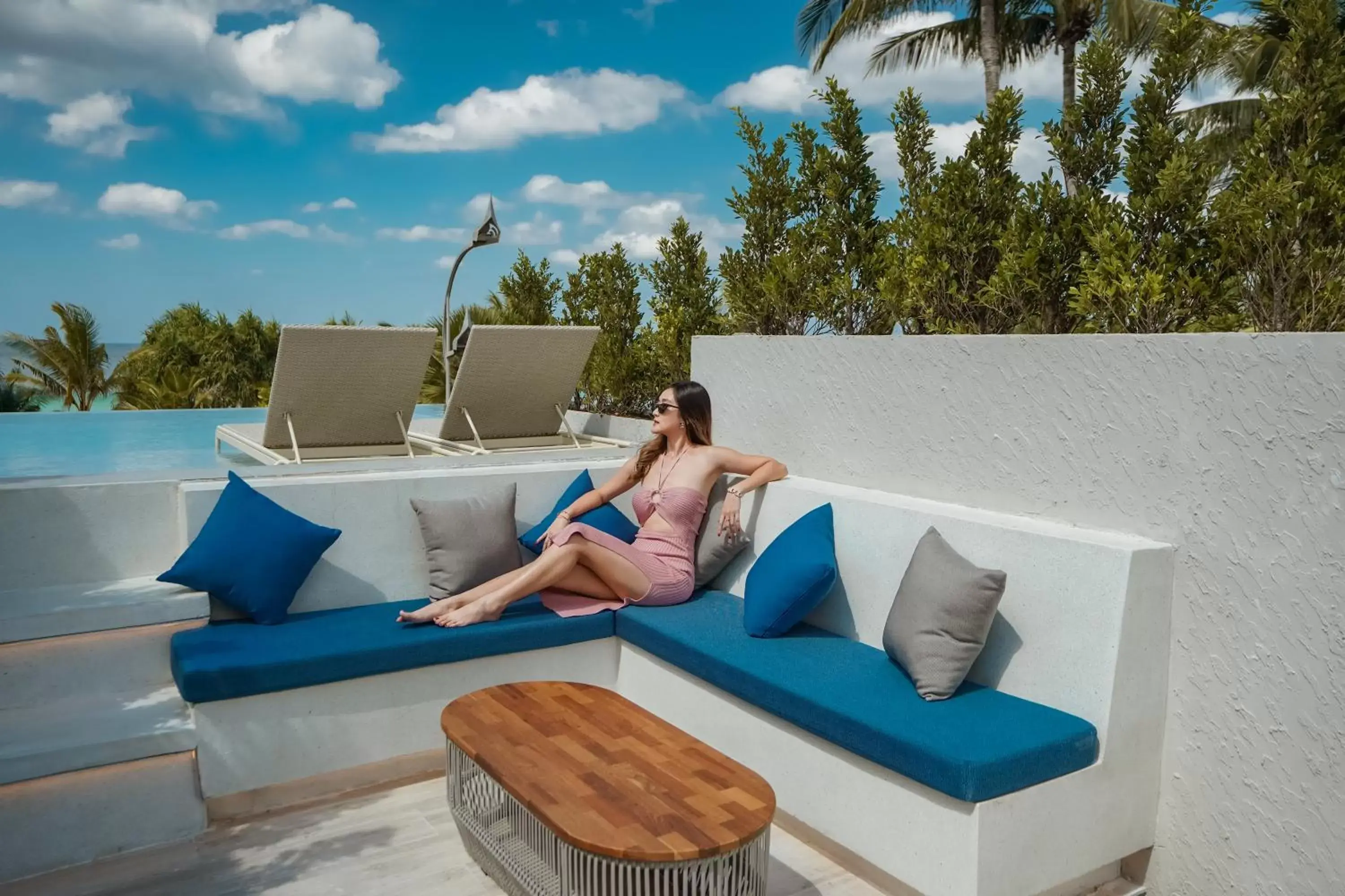 Seating area, Swimming Pool in Thavorn Palm Beach Resort Phuket - SHA Extra Plus
