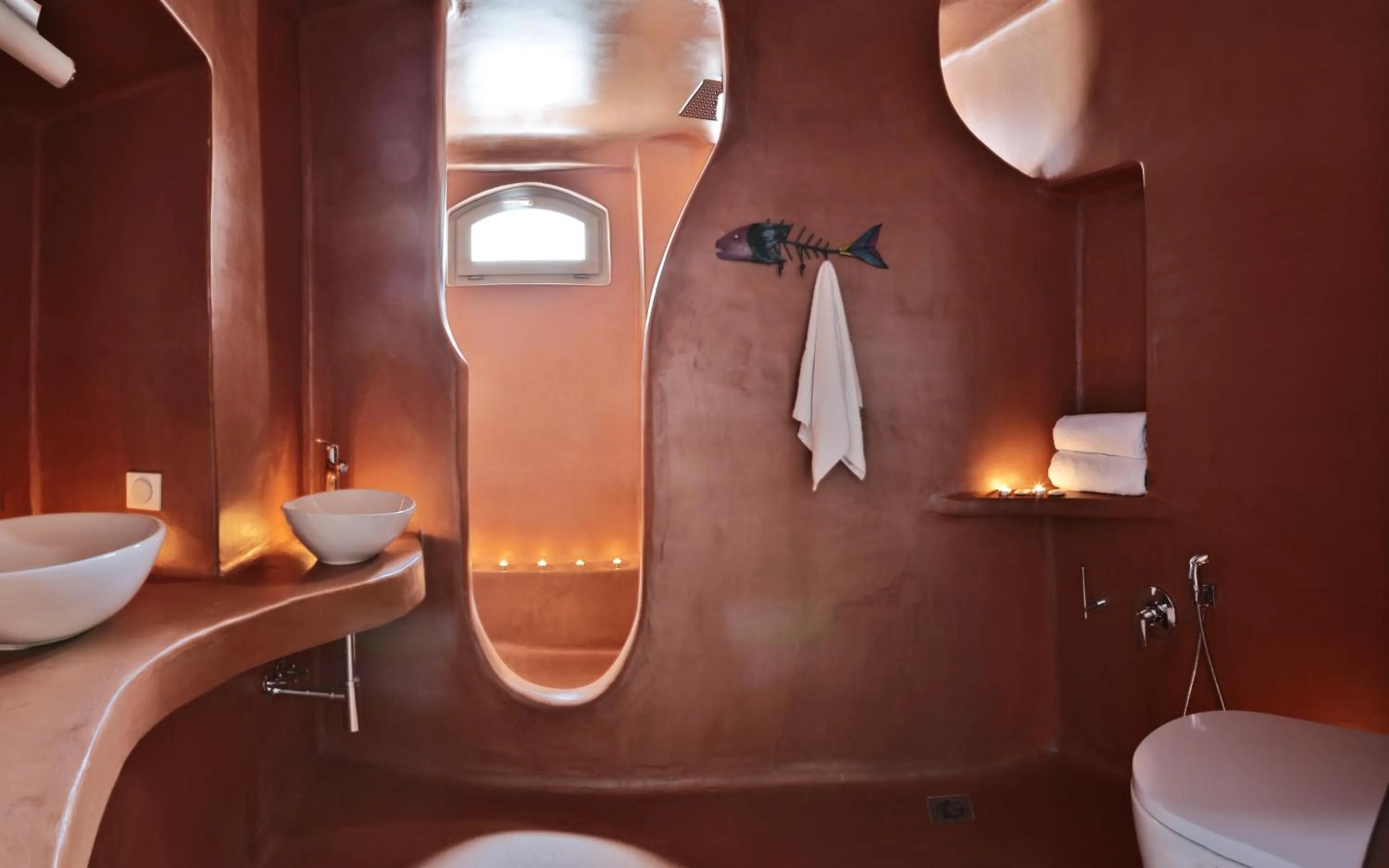 Bathroom in Trieris Villa & Suites