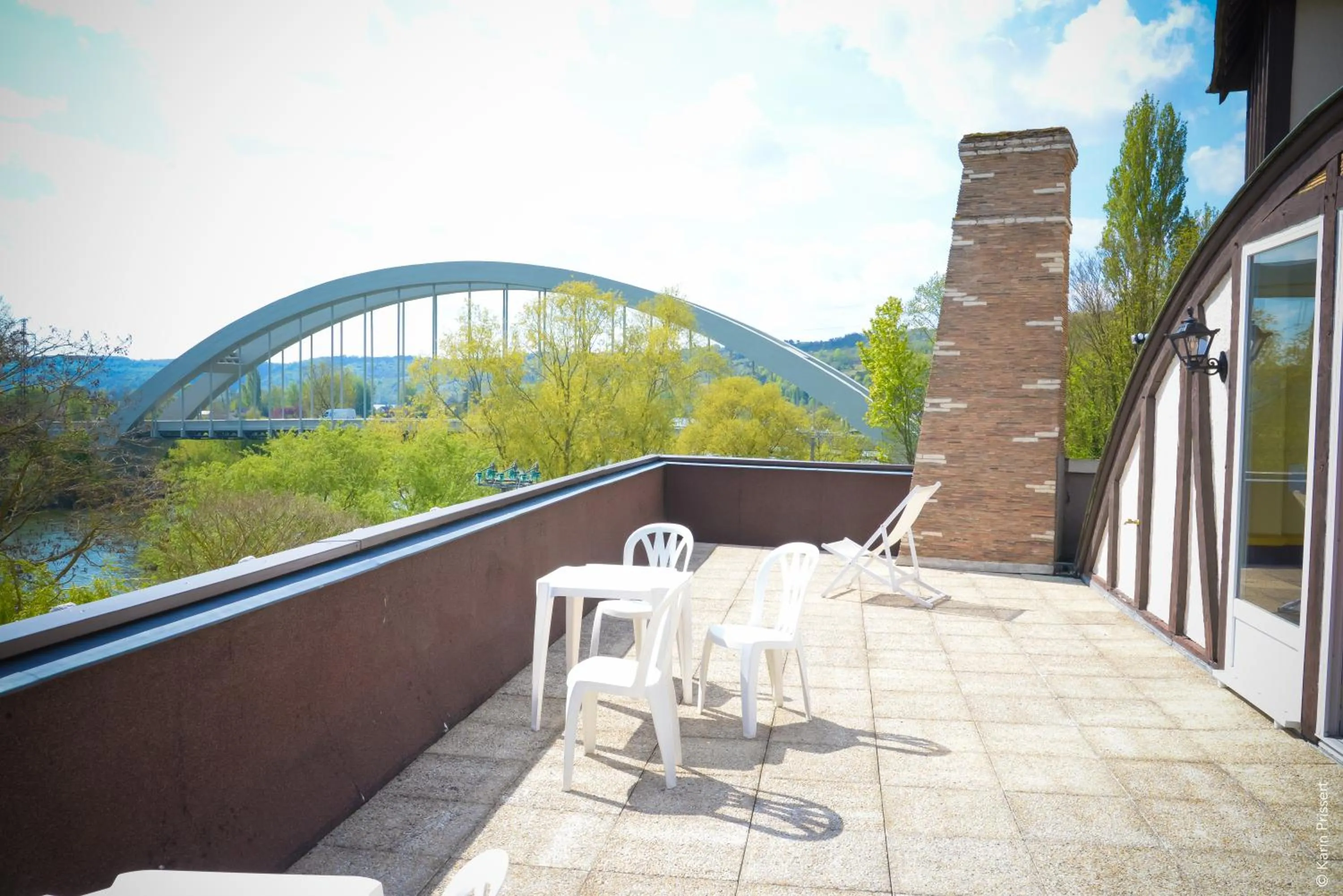 Patio in Hostellerie Saint Pierre