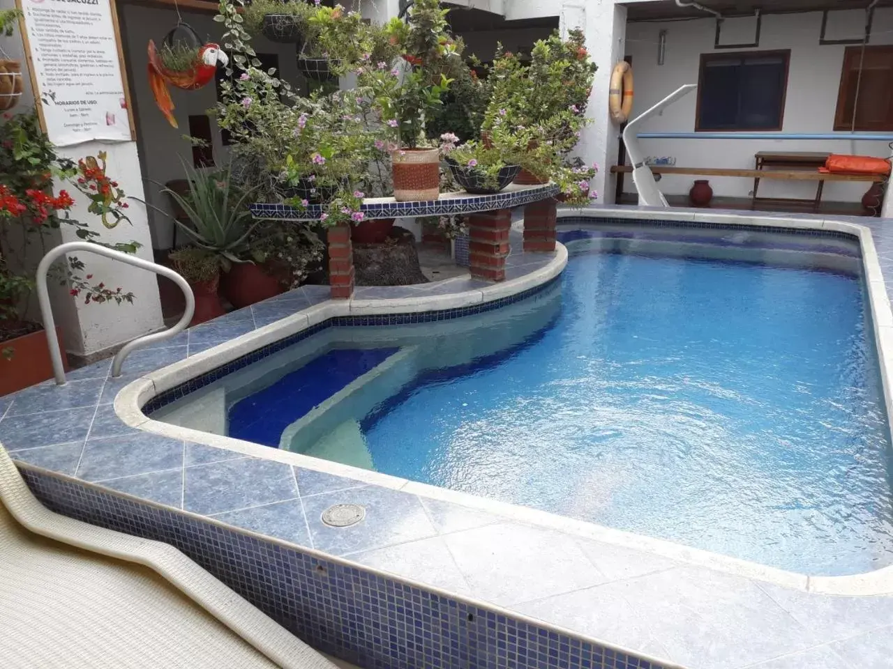 Swimming pool in Hotel Nueva Granada