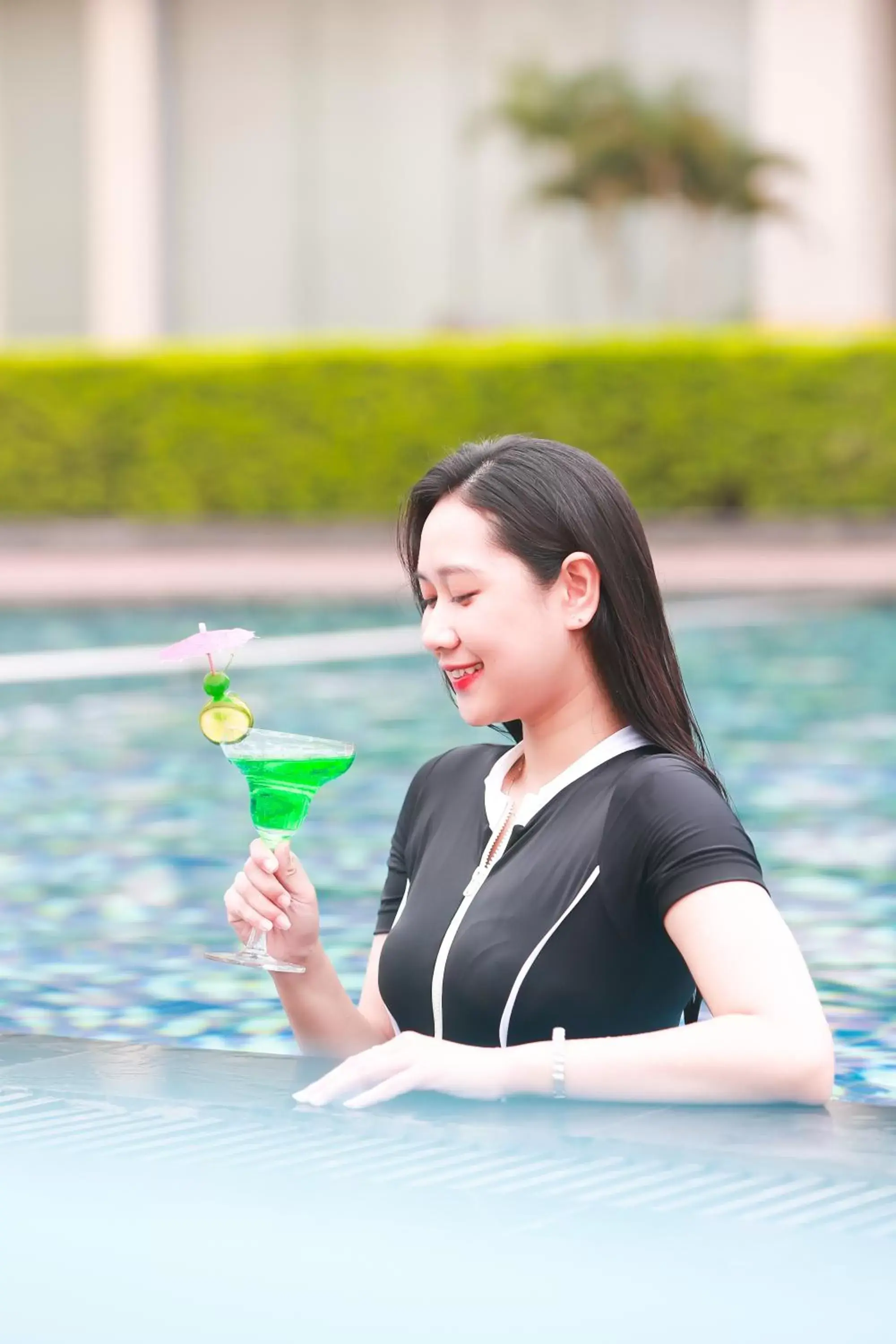 Swimming pool in Muong Thanh Luxury Nhat Le Hotel