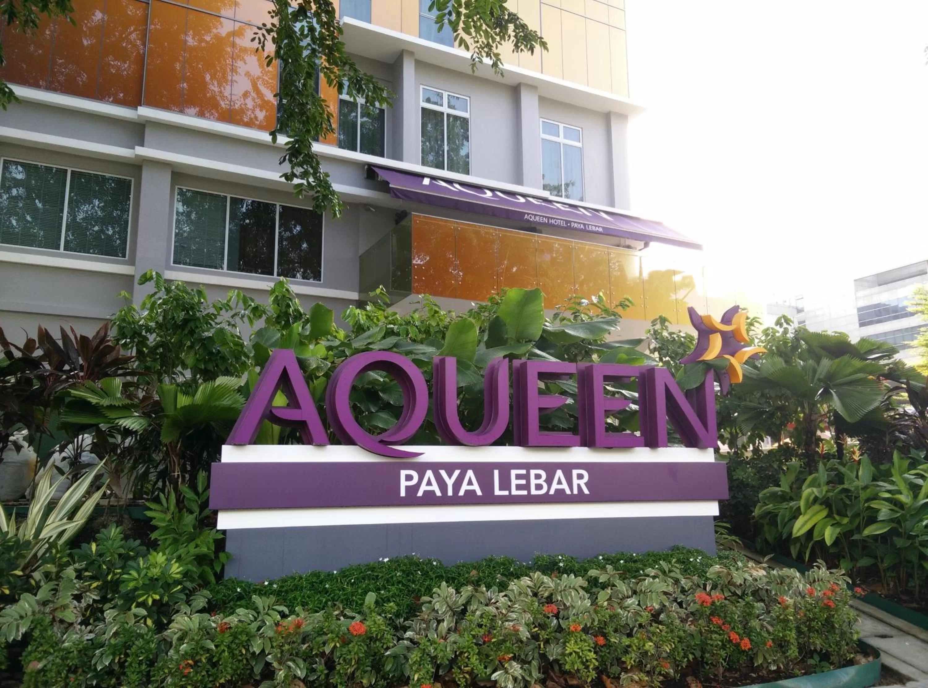 Facade/entrance in Aqueen Hotel Paya Lebar
