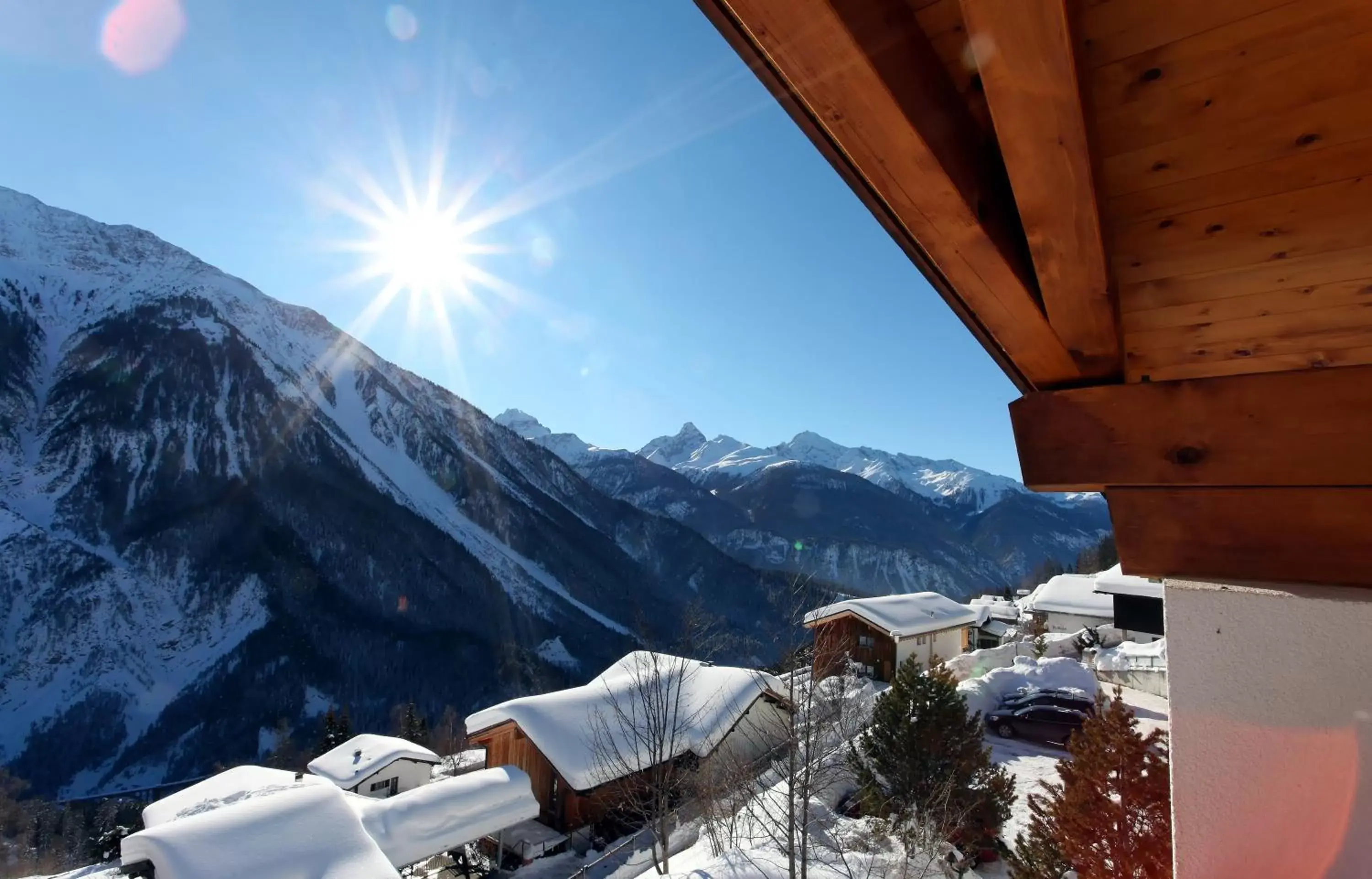 View (from property/room), Winter in Aparthotel Muchetta