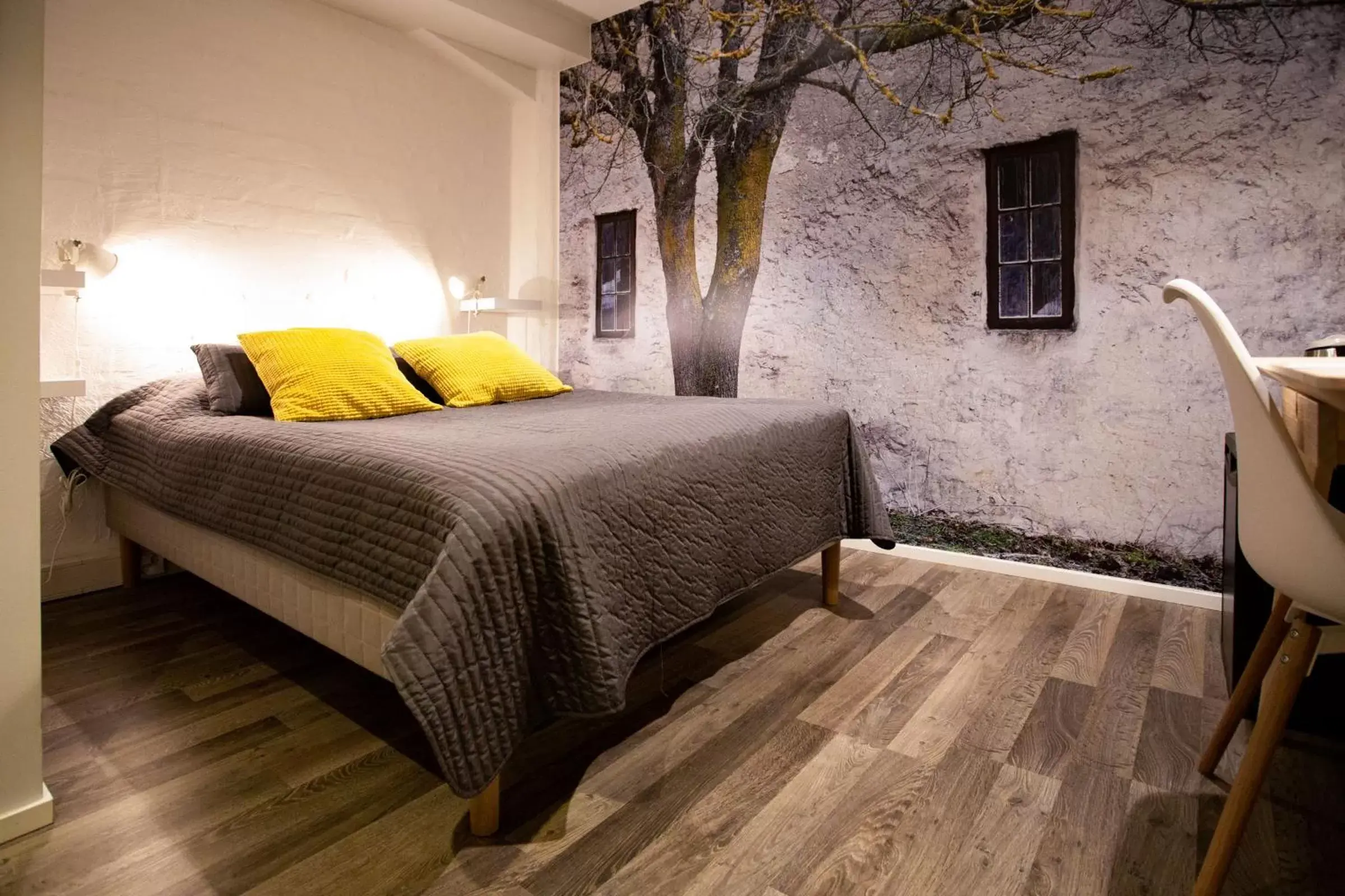 Bed in Hotel Vanha Rauma