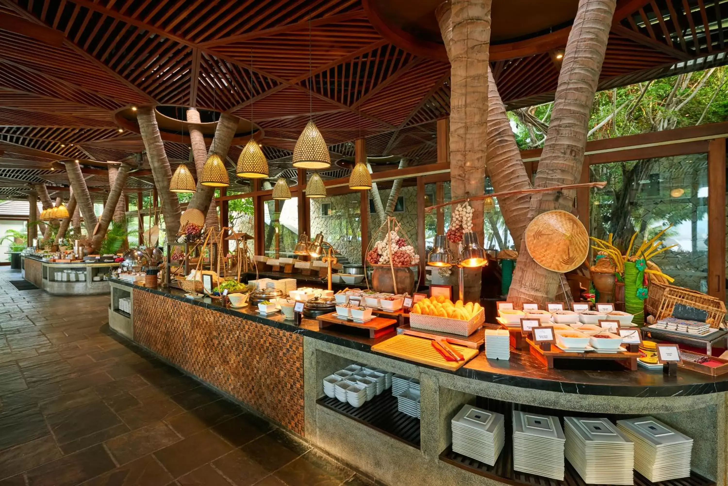 Buffet breakfast in Amiana Resort Nha Trang