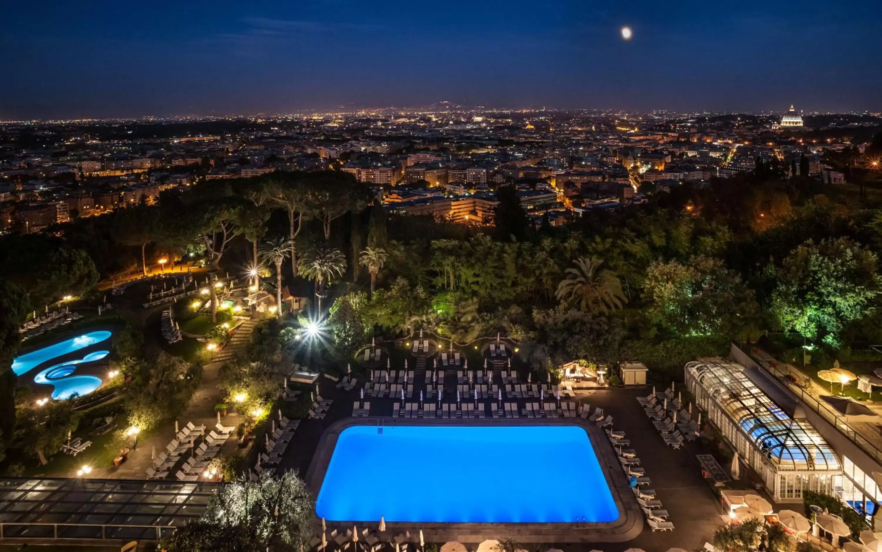 View (from property/room), Pool View in Rome Cavalieri, A Waldorf Astoria Hotel