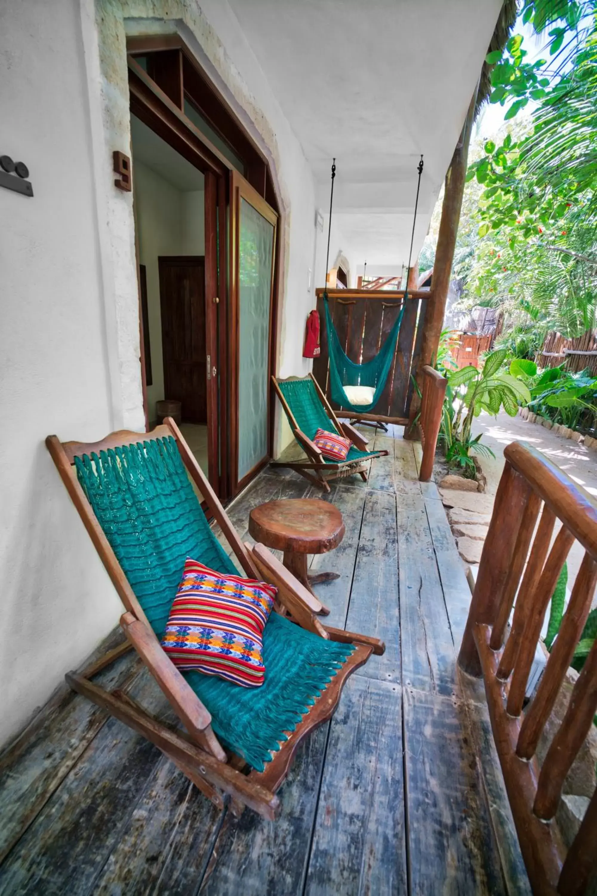 Balcony/Terrace in Playa Canek Beachfront Eco Hotel