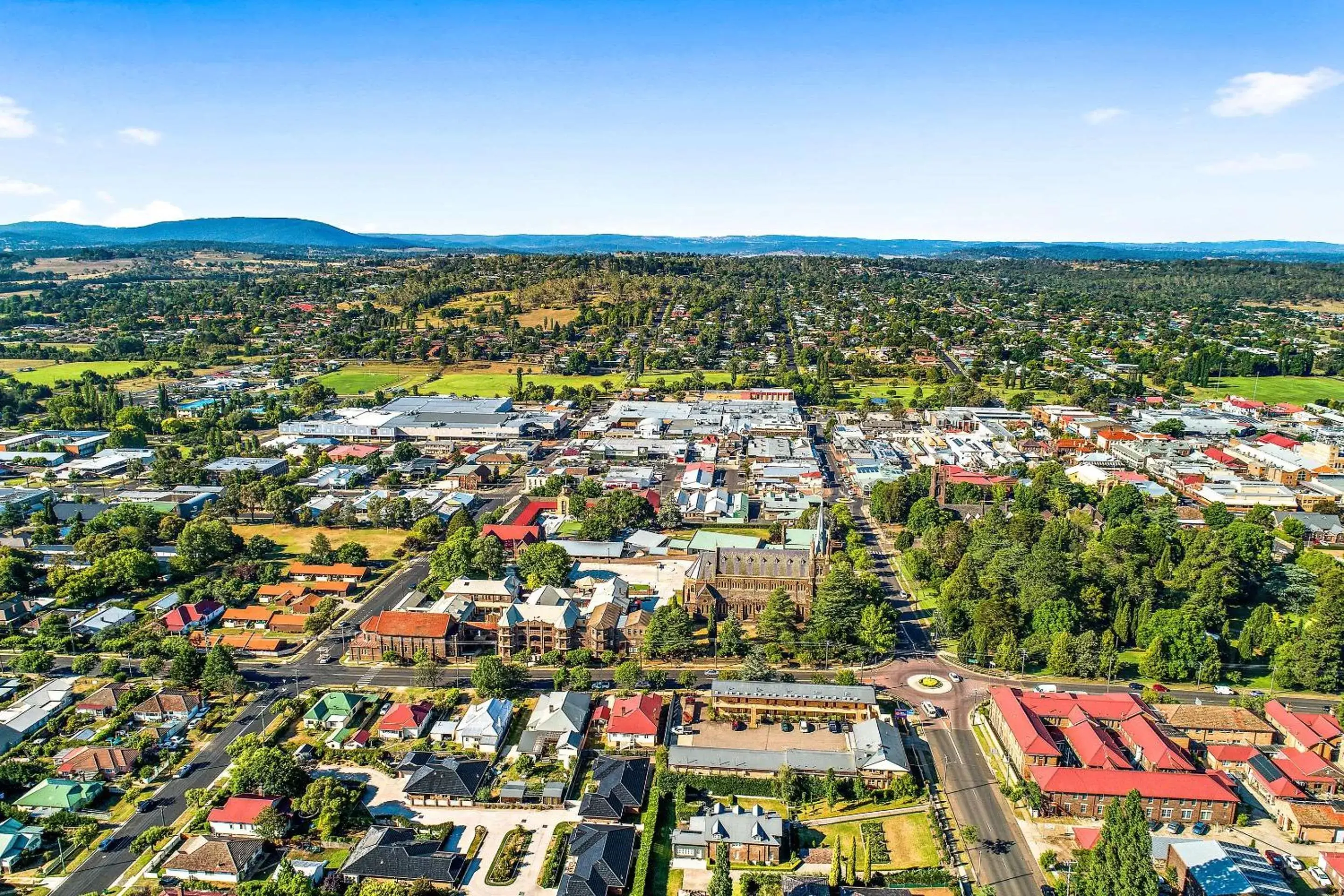 Property building, Bird's-eye View in City Centre Motel Armidale