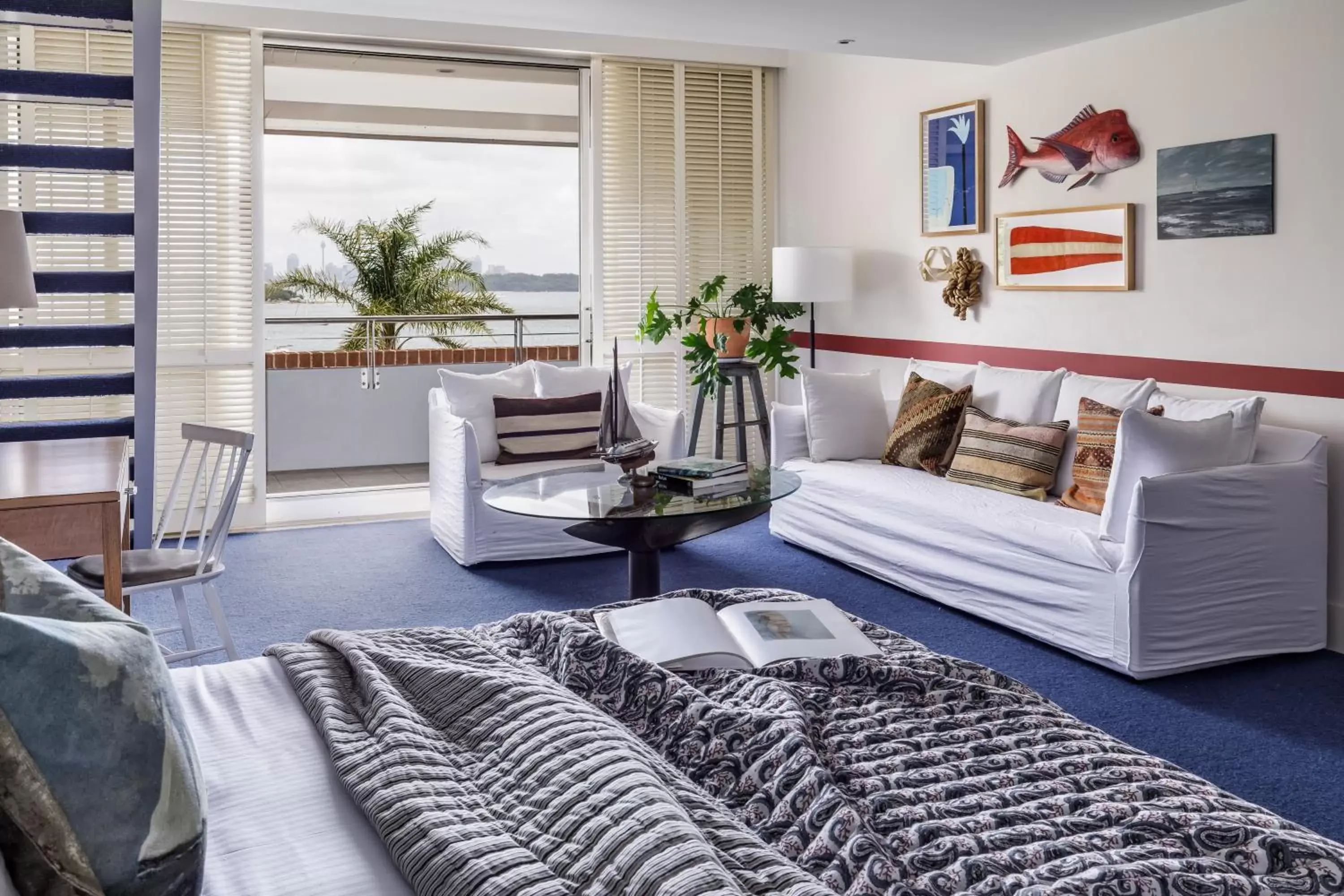 Living room in Watsons Bay Boutique Hotel