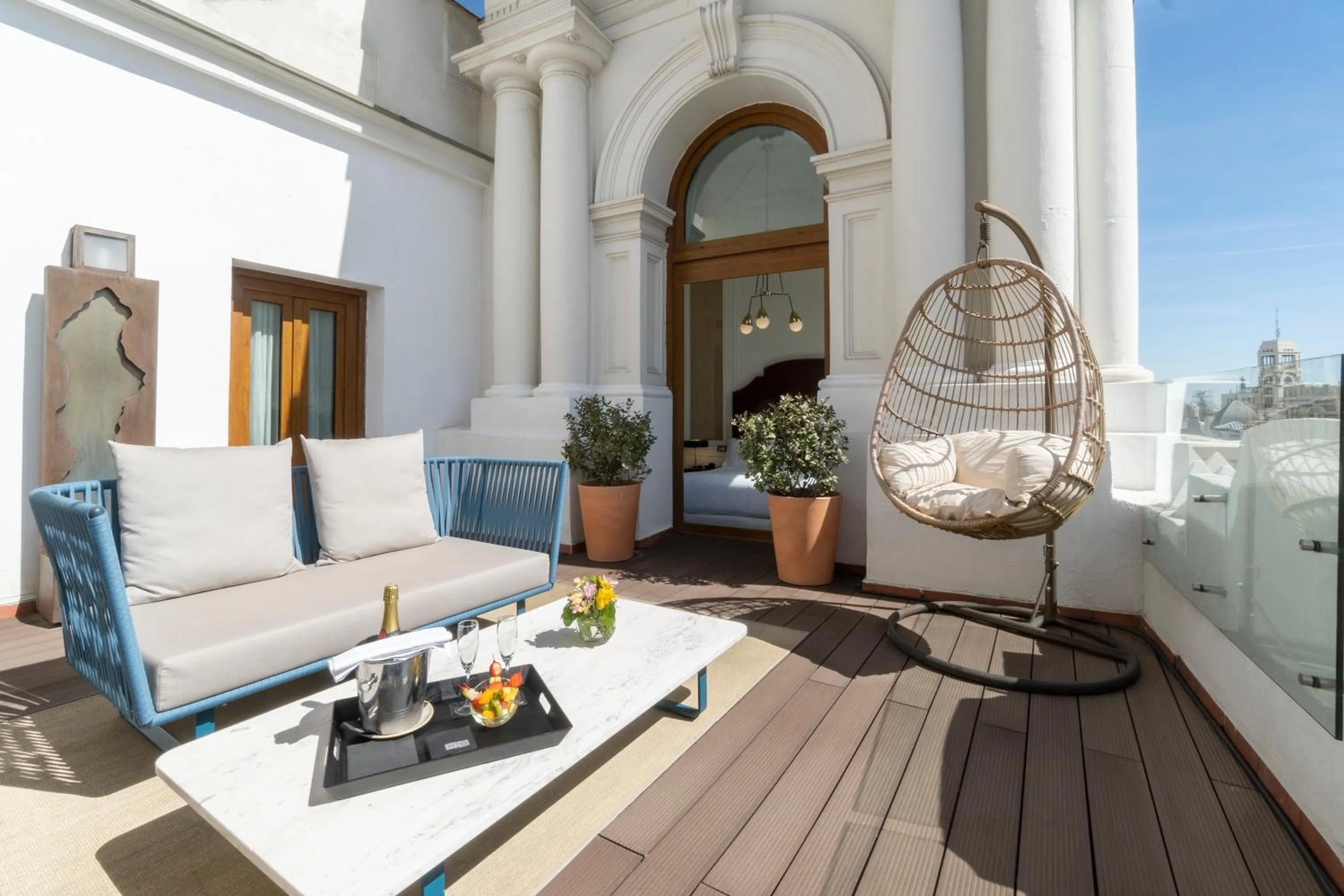 Balcony/Terrace in Boutique Hotel H10 Villa de la Reina