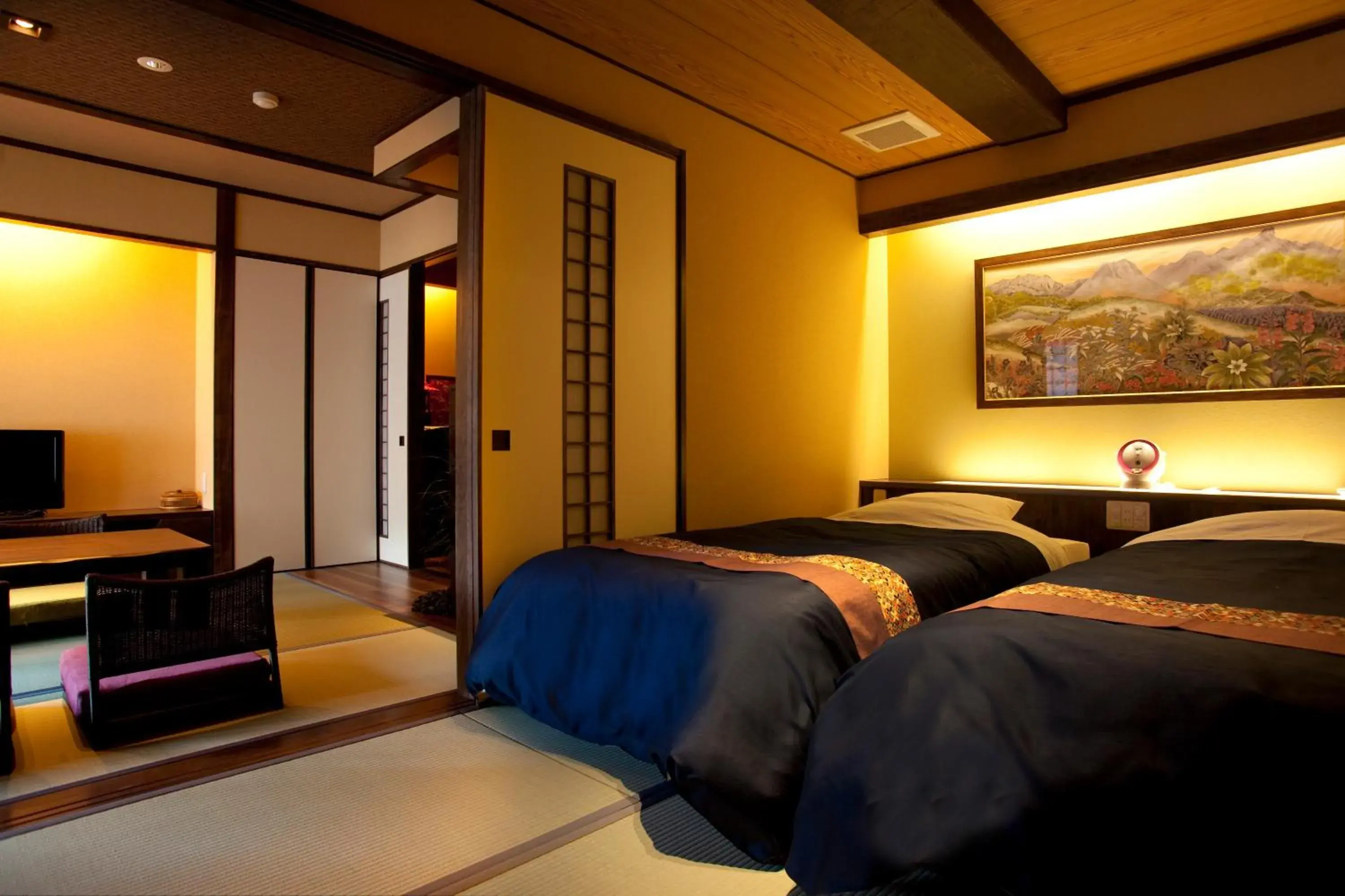 Bed in Shibu Onsen Sakaeya