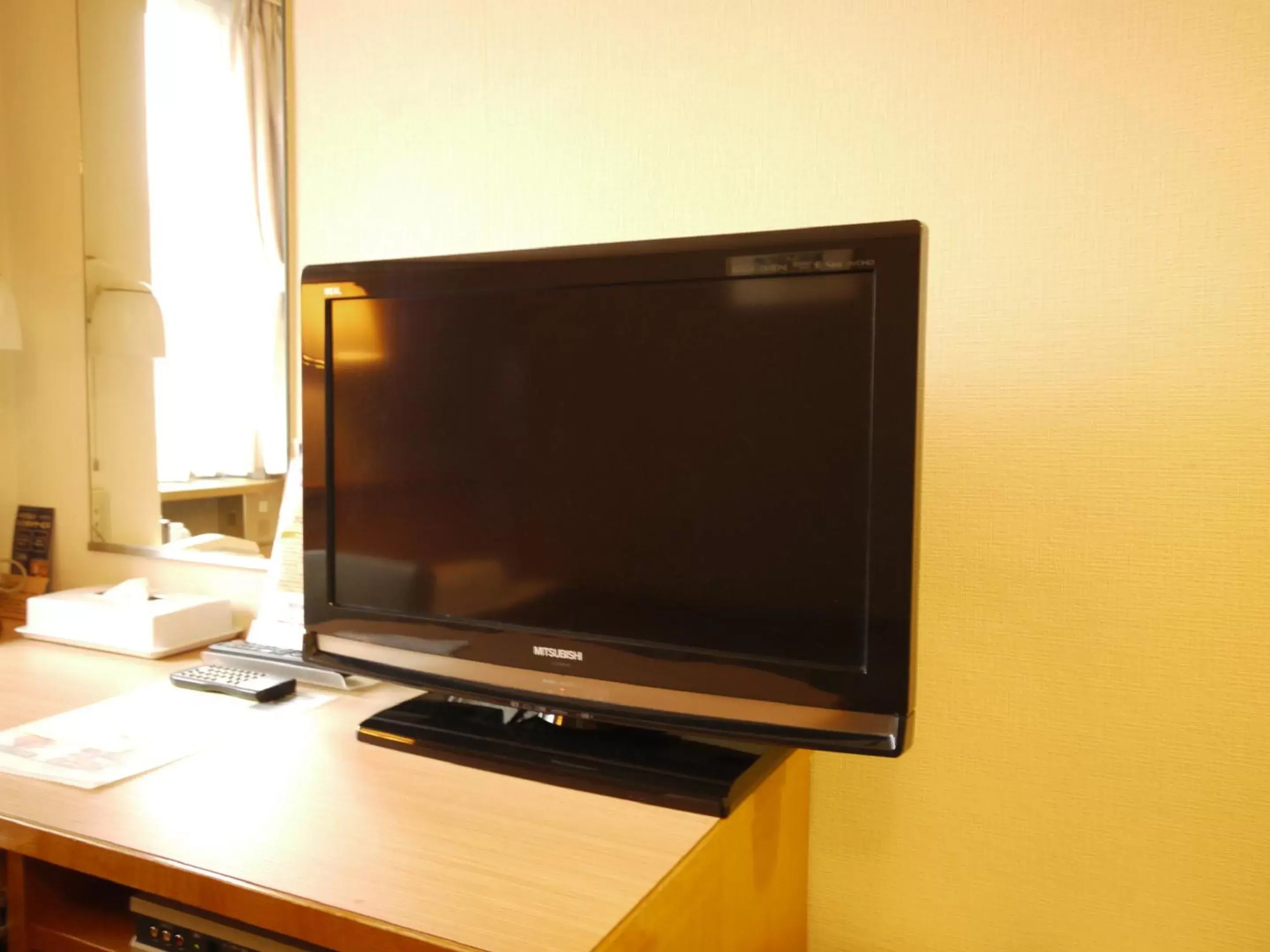 Decorative detail, TV/Entertainment Center in Hotel Route Inn Hashimoto