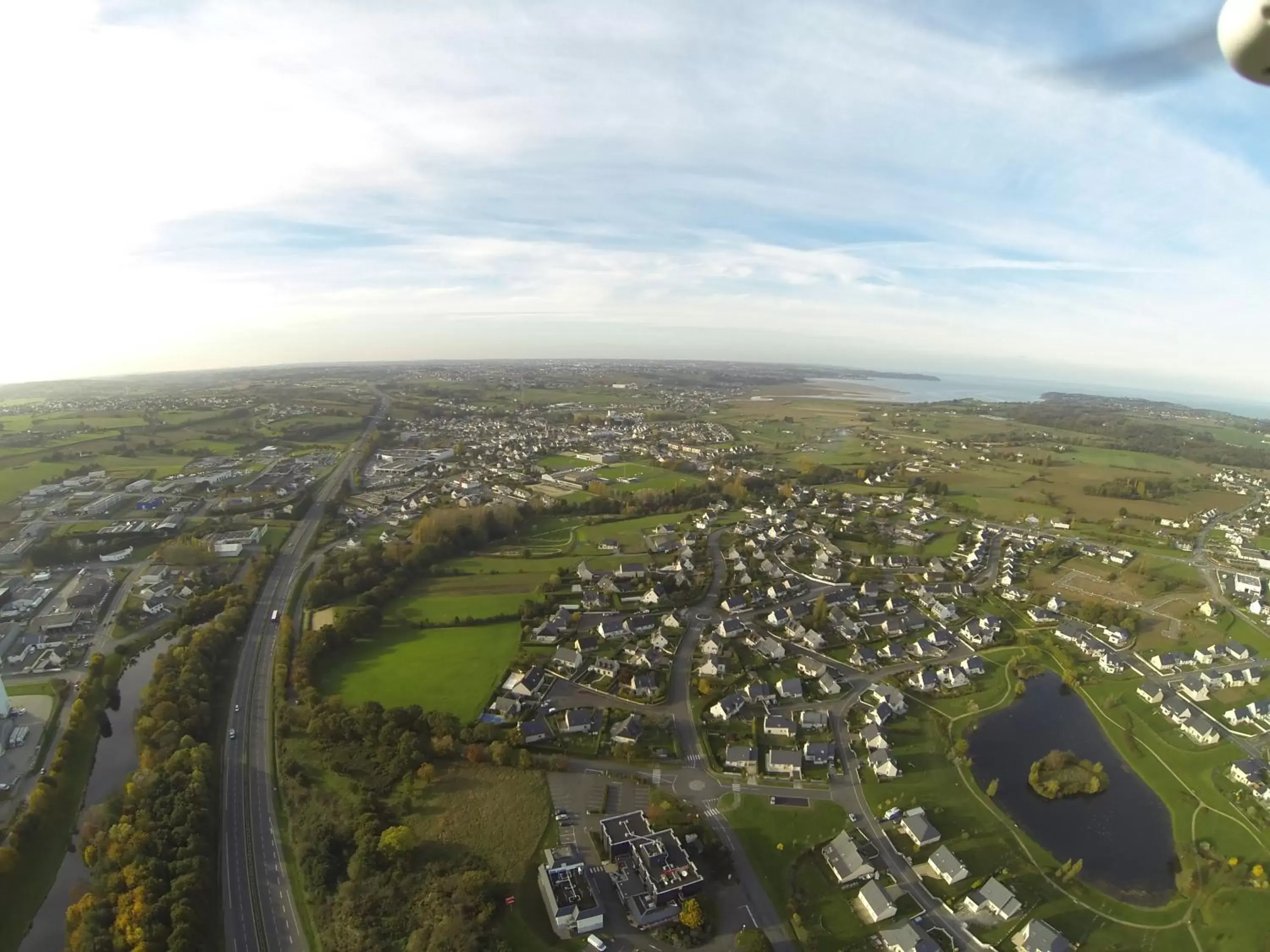 Natural landscape, Bird's-eye View in ibis Saint Brieuc Yffiniac