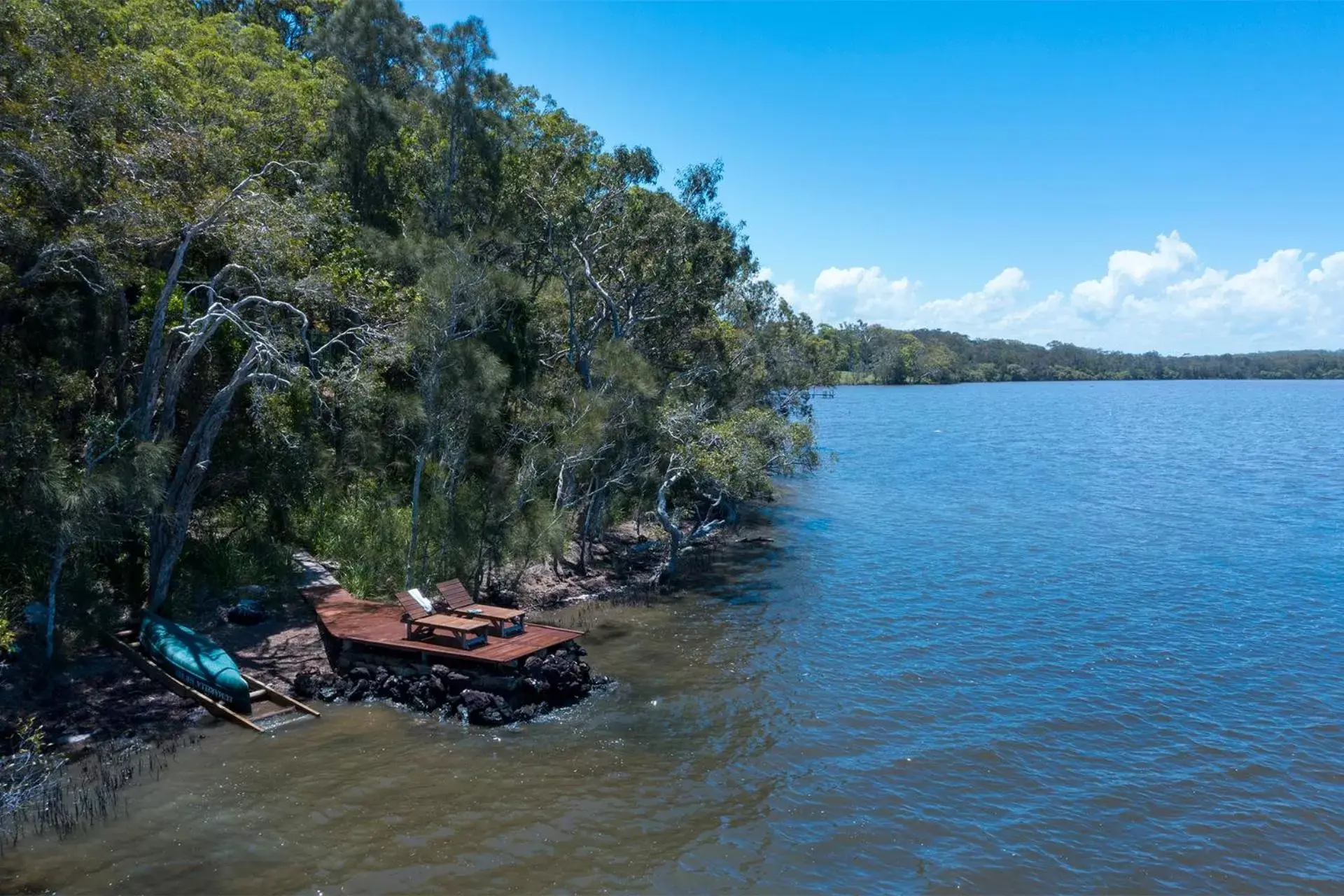 Lake view in Eumarella Shores Noosa Lake Retreat