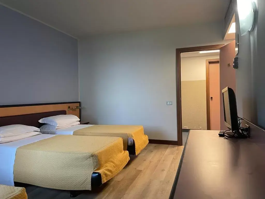 Bed in Art & Hotel Treviolo