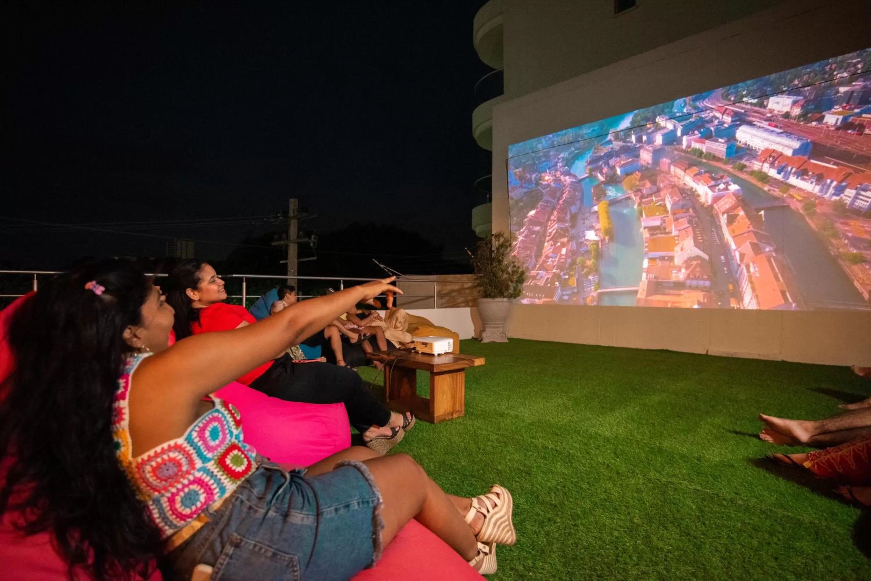 Communal lounge/ TV room in Hotel Boutique Casa chunuu Santa Marta