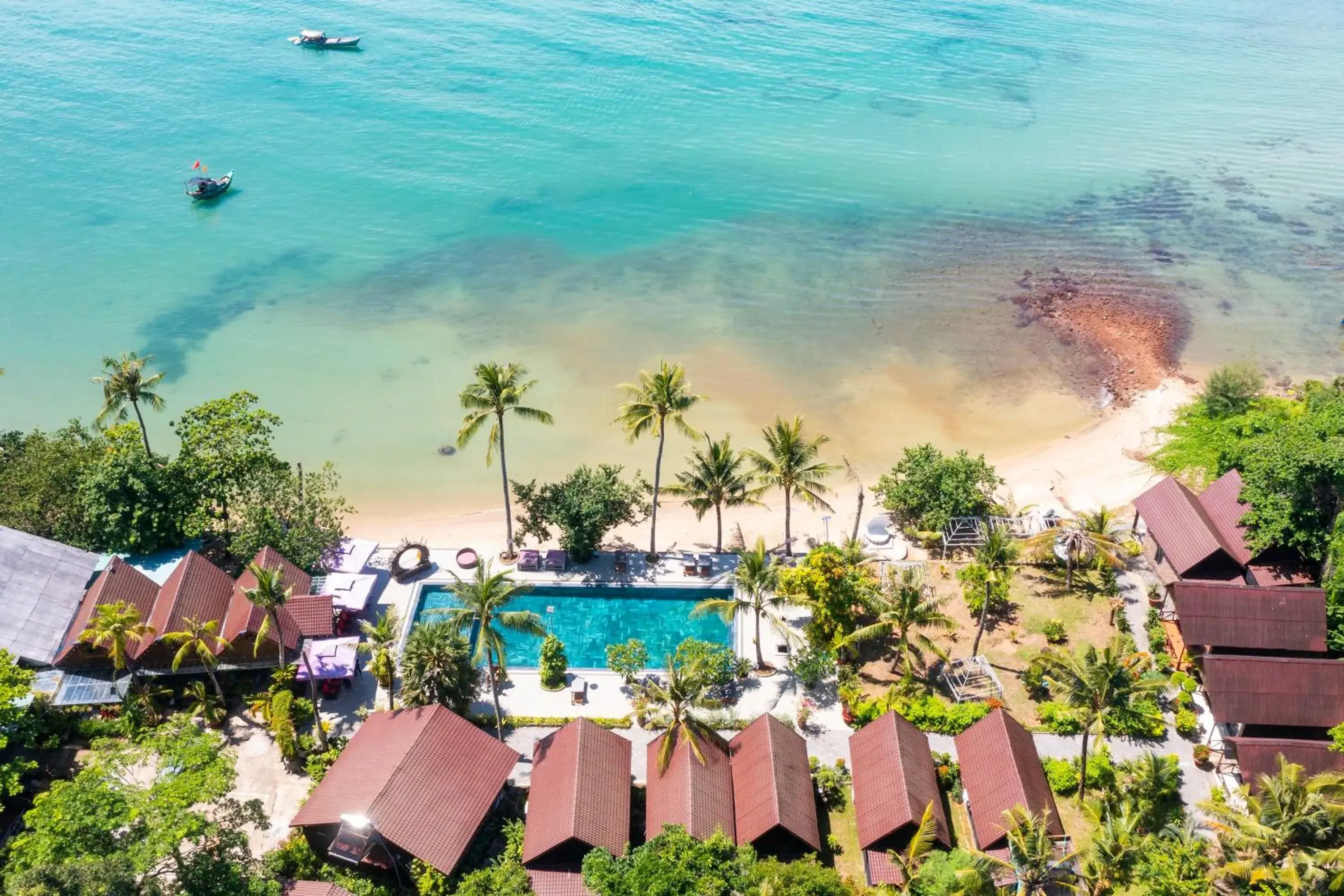 Natural landscape, Pool View in Mai Phuong Resort Phu Quoc