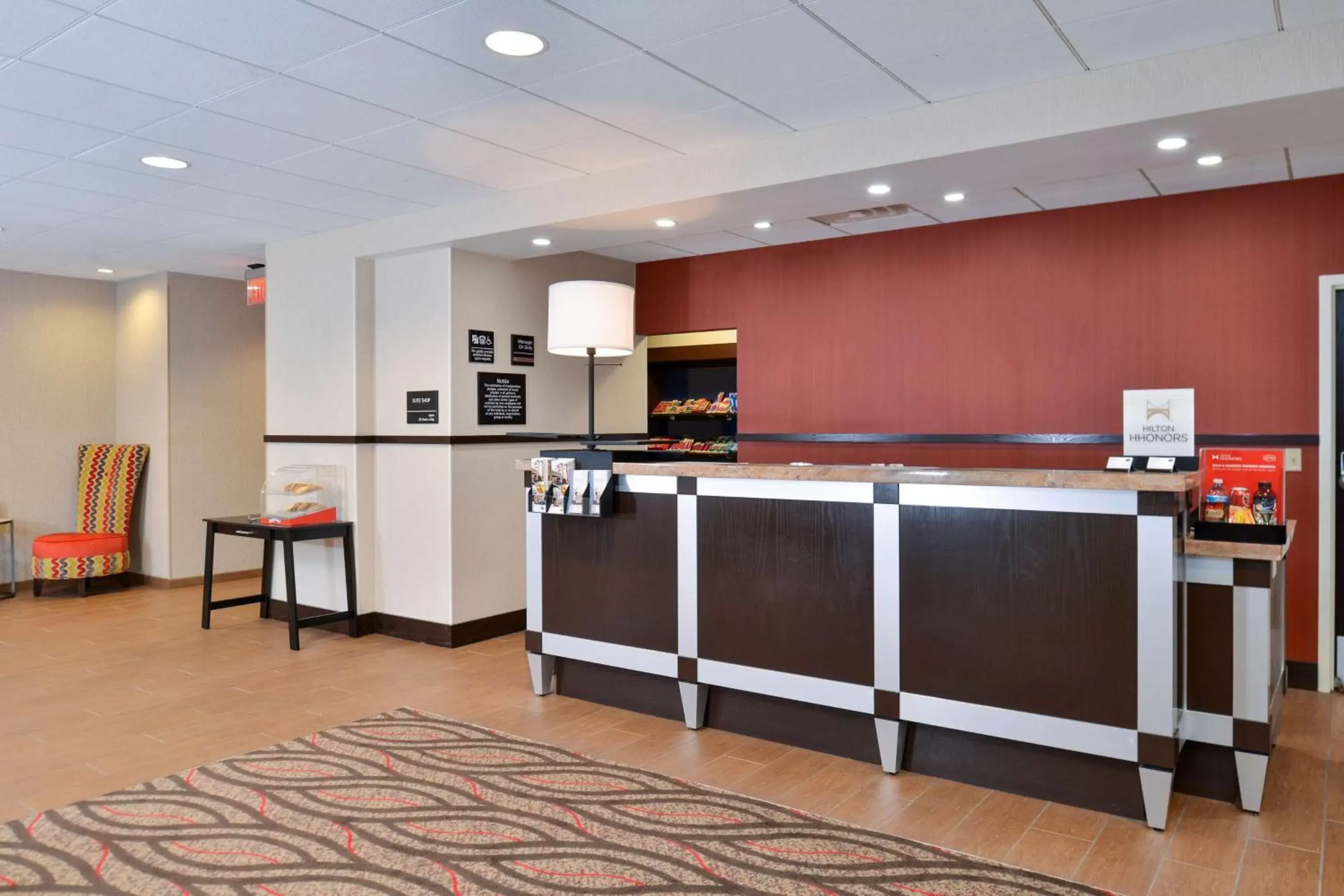 Lobby or reception in Hampton Inn & Suites California University-Pittsburgh Lobby or reception in Hampton Inn & Suites California University-Pittsburgh