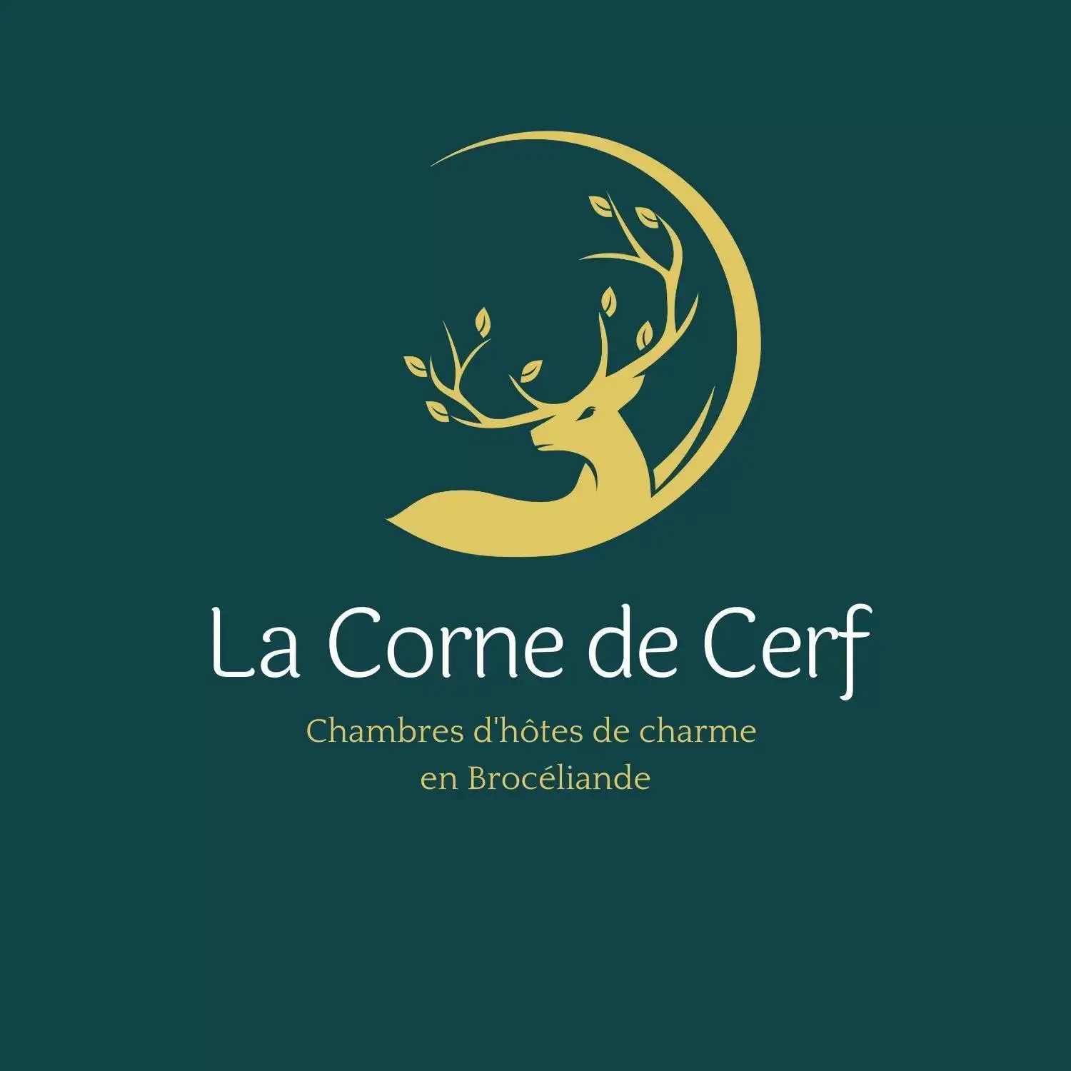 Property Logo/Sign in La Corne de Cerf, Forêt de Brocéliande